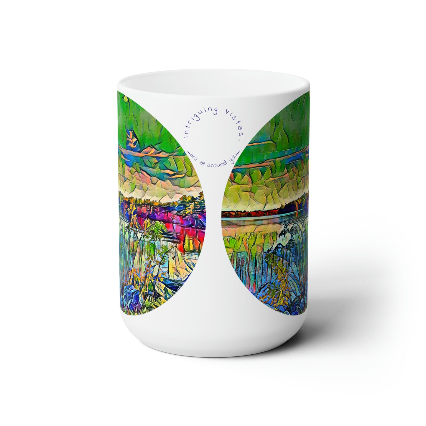 Intriguing Vistas™ Scenery Series Ceramic Mug 15oz