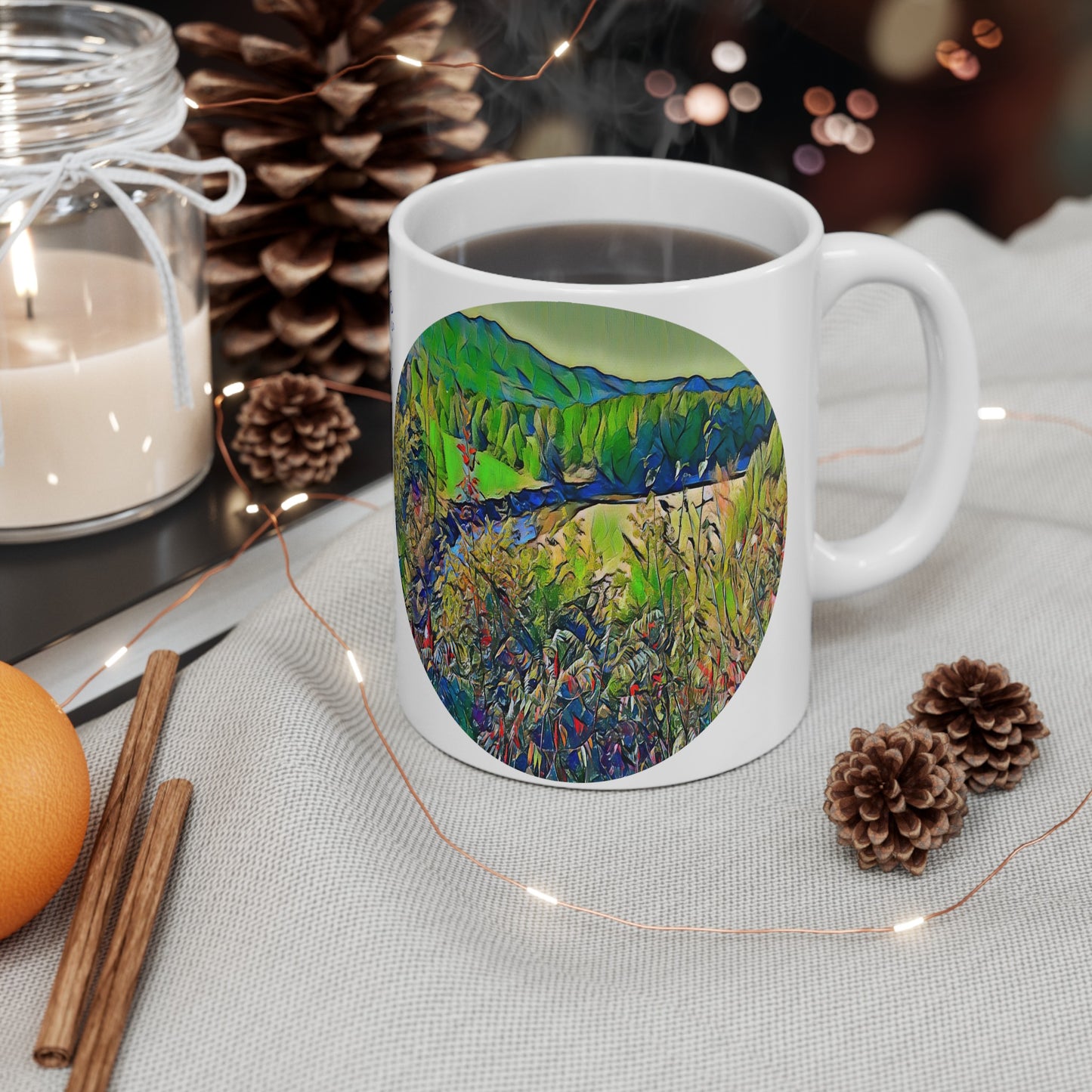 Intriguing Vistas™ Scenery Series Image Ceramic Mug 11oz