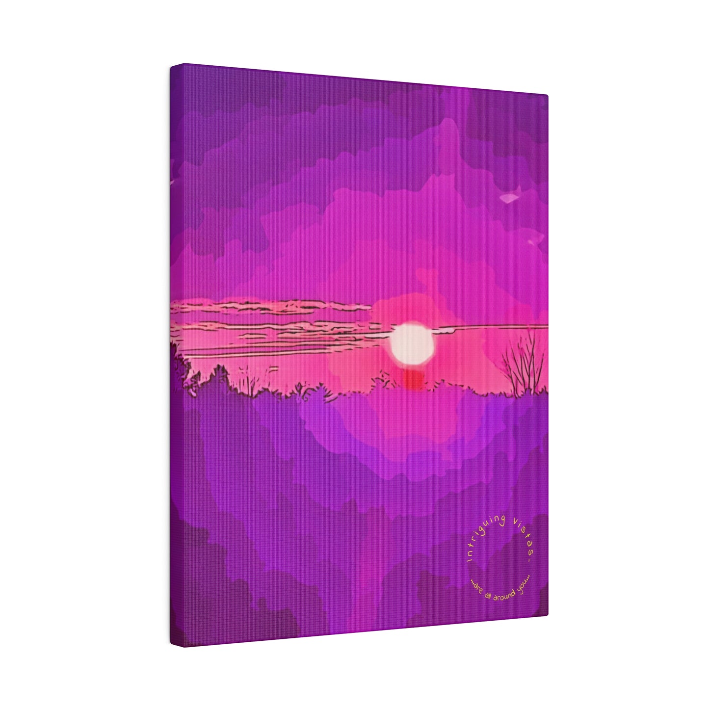 Intriguing Vistas™ Sunset Series Matte Canvas Print in 12 Vertical Sizes!!