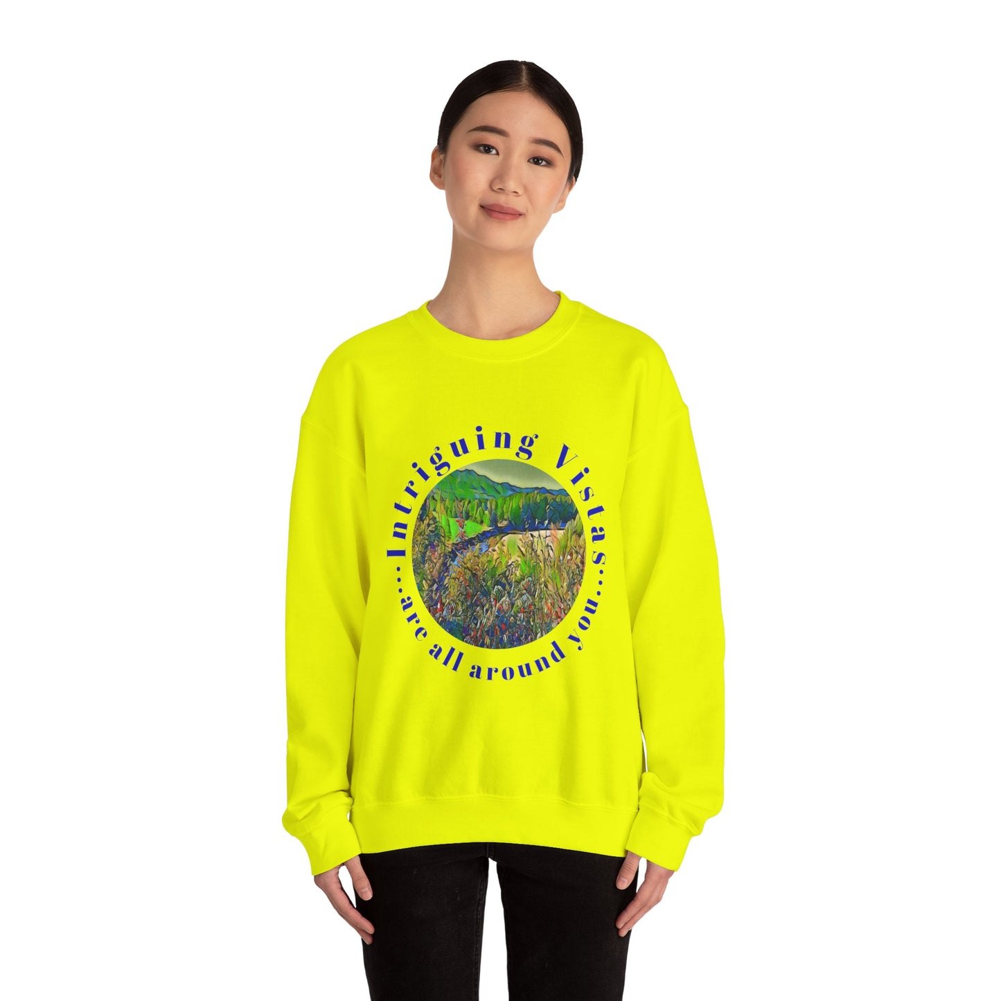 Gildan 18000 Unisex Adult Heavy Blend Crewneck Sweatshirt Available in Multiple Colors from the Scenery Series at Intriguing Vistas