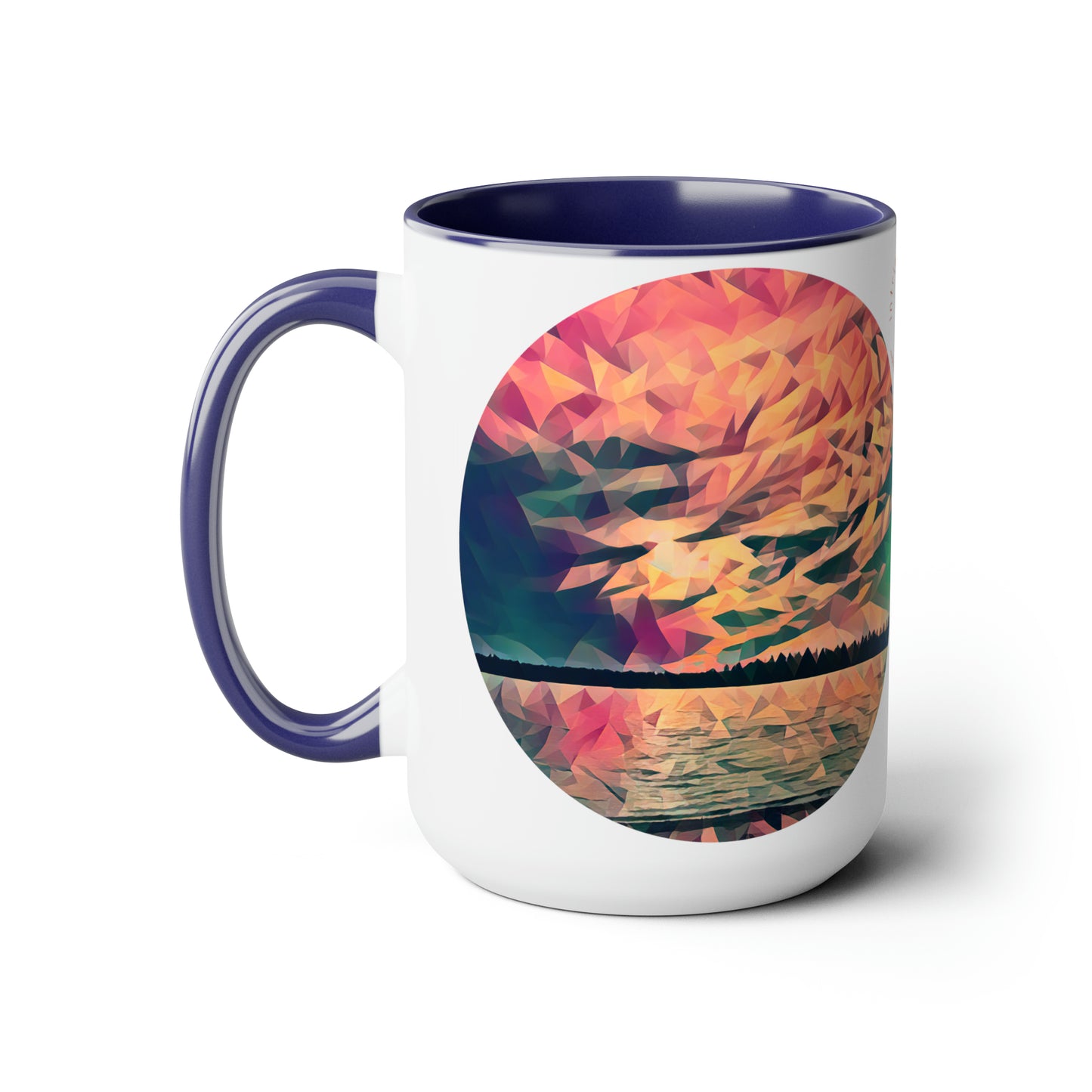 Intriguing Vistas™ Sunset Series Two-Tone Coffee Mugs, 15oz