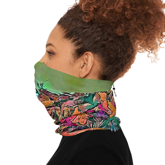 Custom Unisex Adult Winter Neck Gaiter With Drawstring From The Scenery Series At Intriguing Vistas