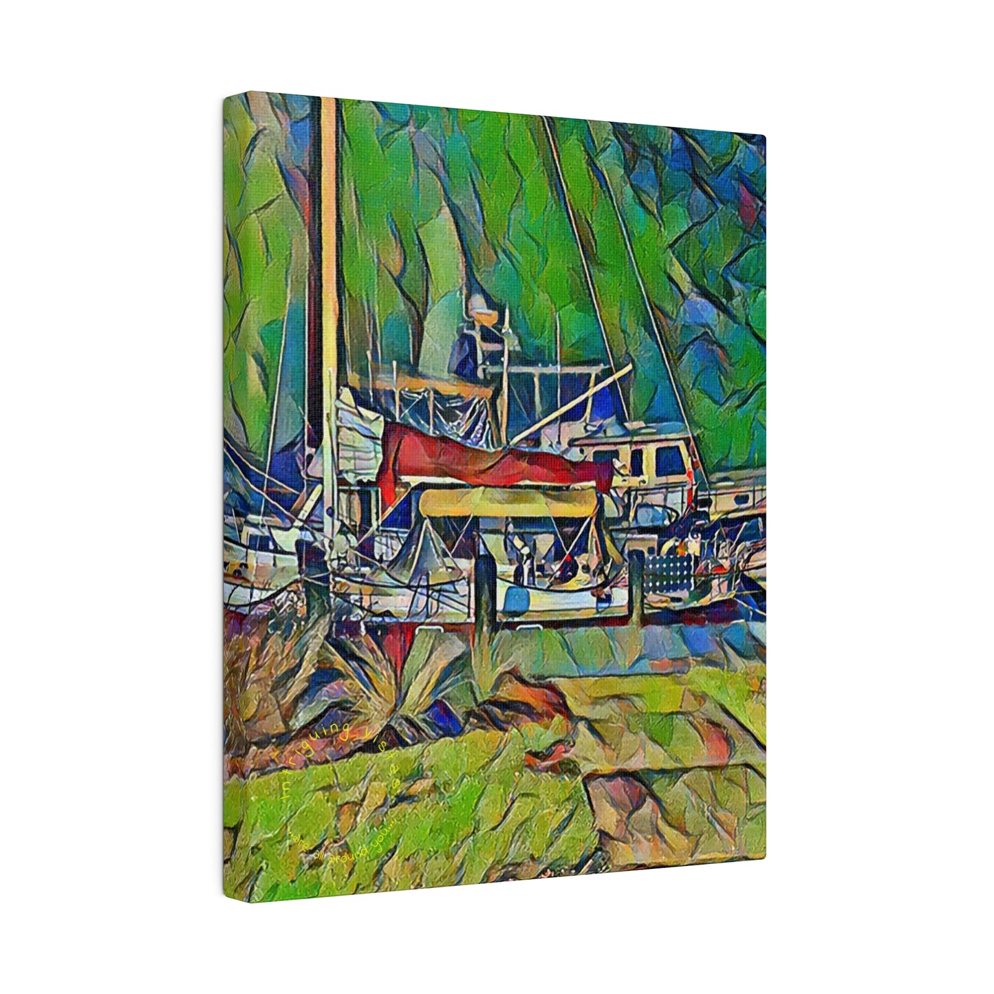 Intriguing Vistas™ Nautical Series Matte Canvas Print in 12 Portrait Sizes!!