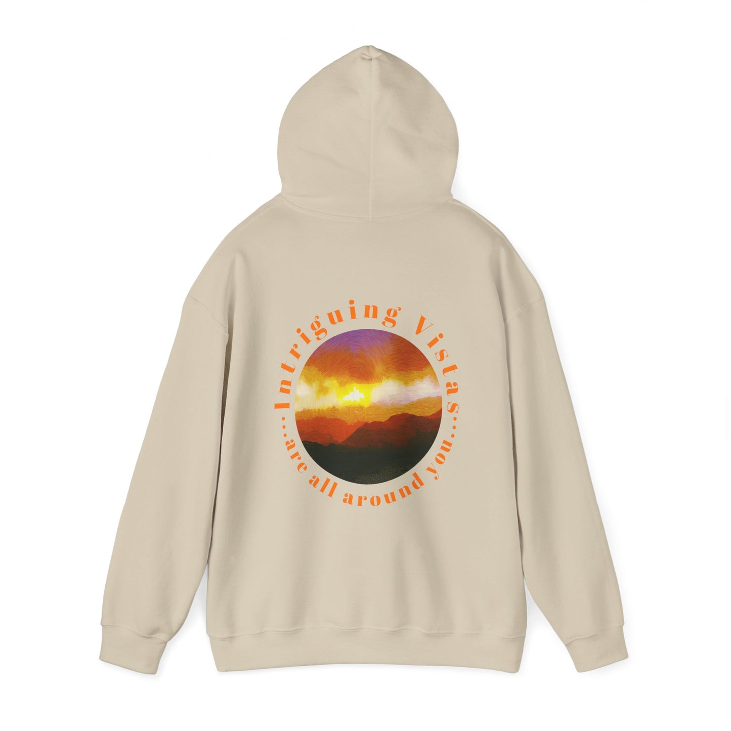 Gildan 18500 Unisex Adult Heavy Blend Crewneck Hooded Sweatshirt from the Sunset Series at Intriguing Vistas