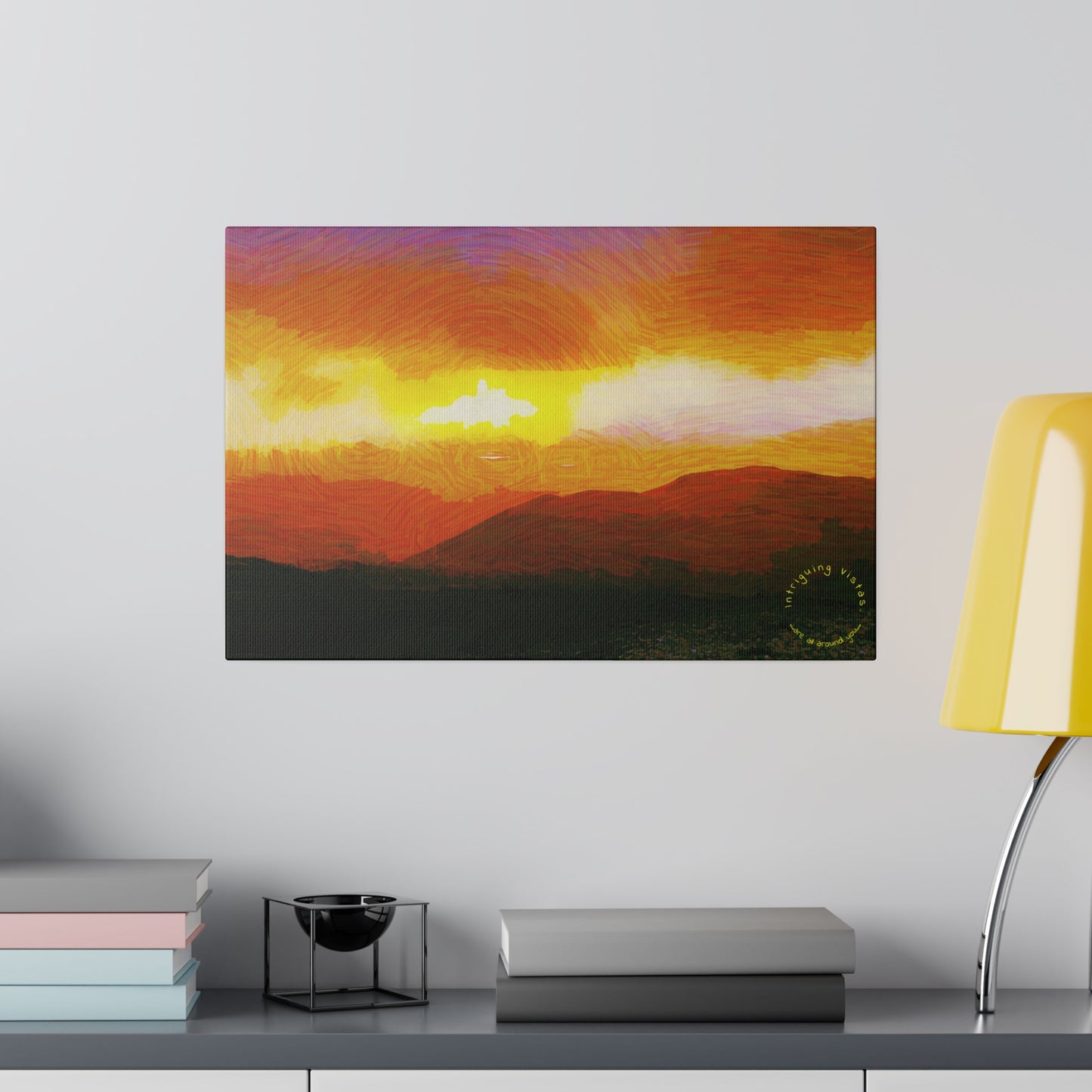 Intriguing Vistas™ Sunset Series Matte Canvas Print in 12 Landscape Sizes!!