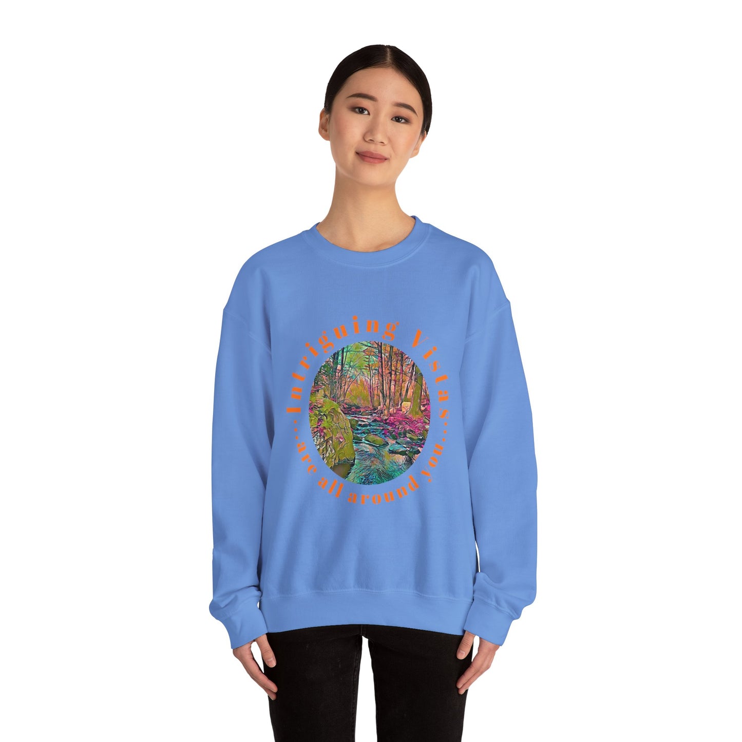 Gildan 18000 Unisex Adult Heavy Blend Crewneck Sweatshirt Available in Multiple Colors from the Scenery Series at Intriguing Vistas