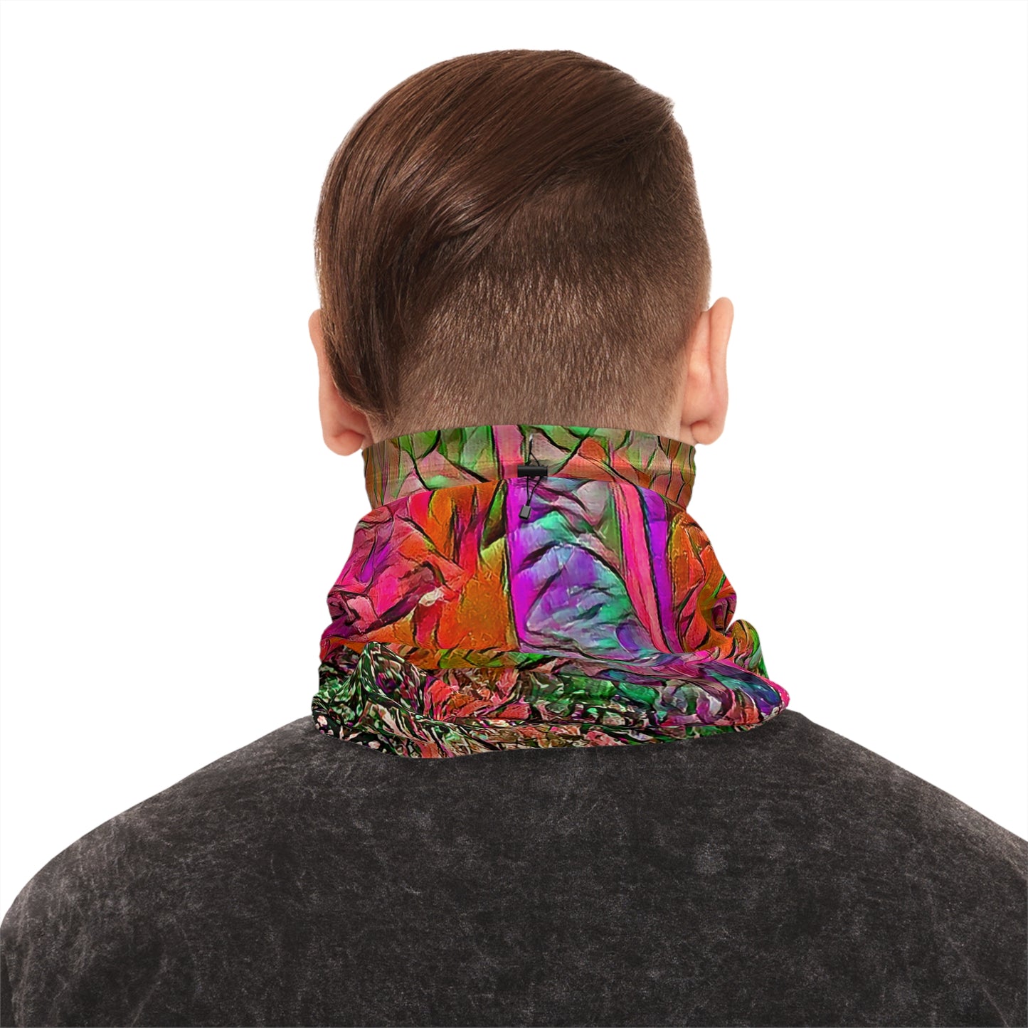 Custom Unisex Adult Winter Neck Gaiter With Drawstring From The Sunset Series At Intriguing Vistas