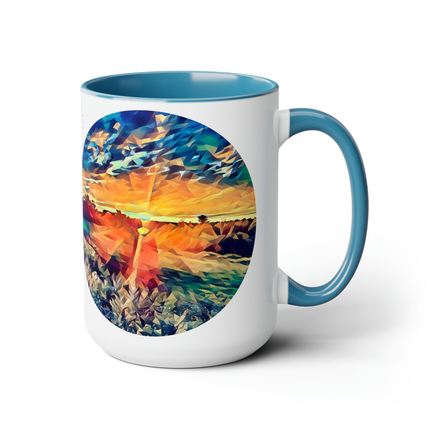 Intriguing Vistas™ Sunset Series Two-Tone Coffee Mugs, 15oz