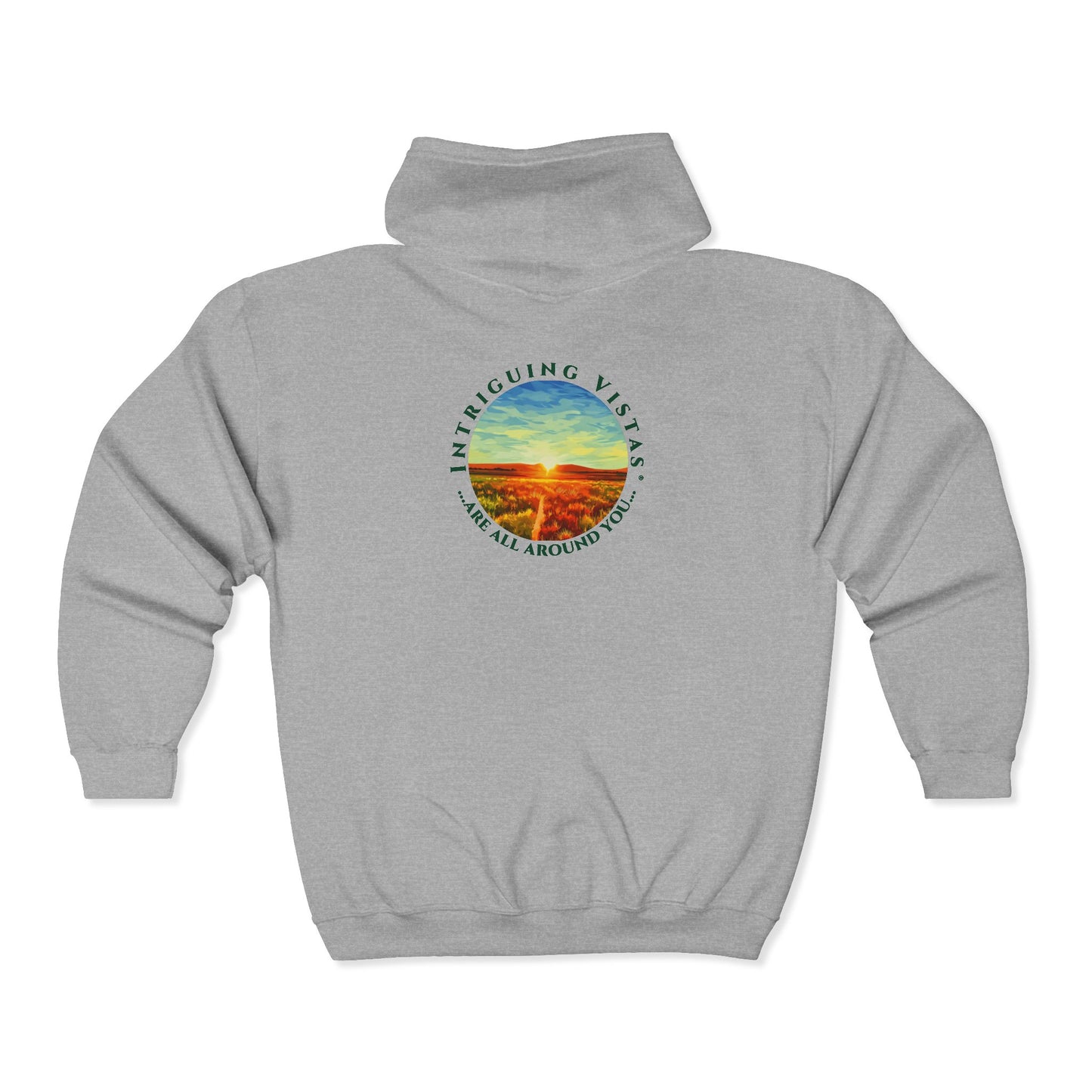 Zip Up Hoodie from Intriguing Vistas®  - Stylish Comfort for Every Adventure