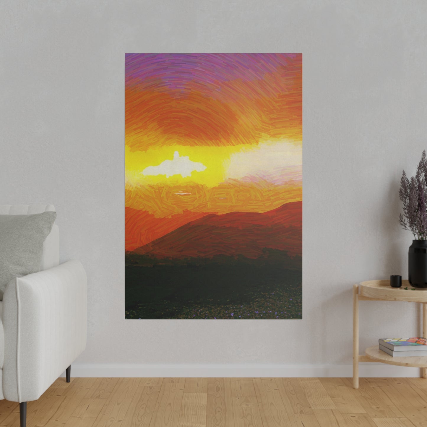 Canvas Art Print in Multiple Portrait Sizes from the Sunset Series at Intriguing Vistas