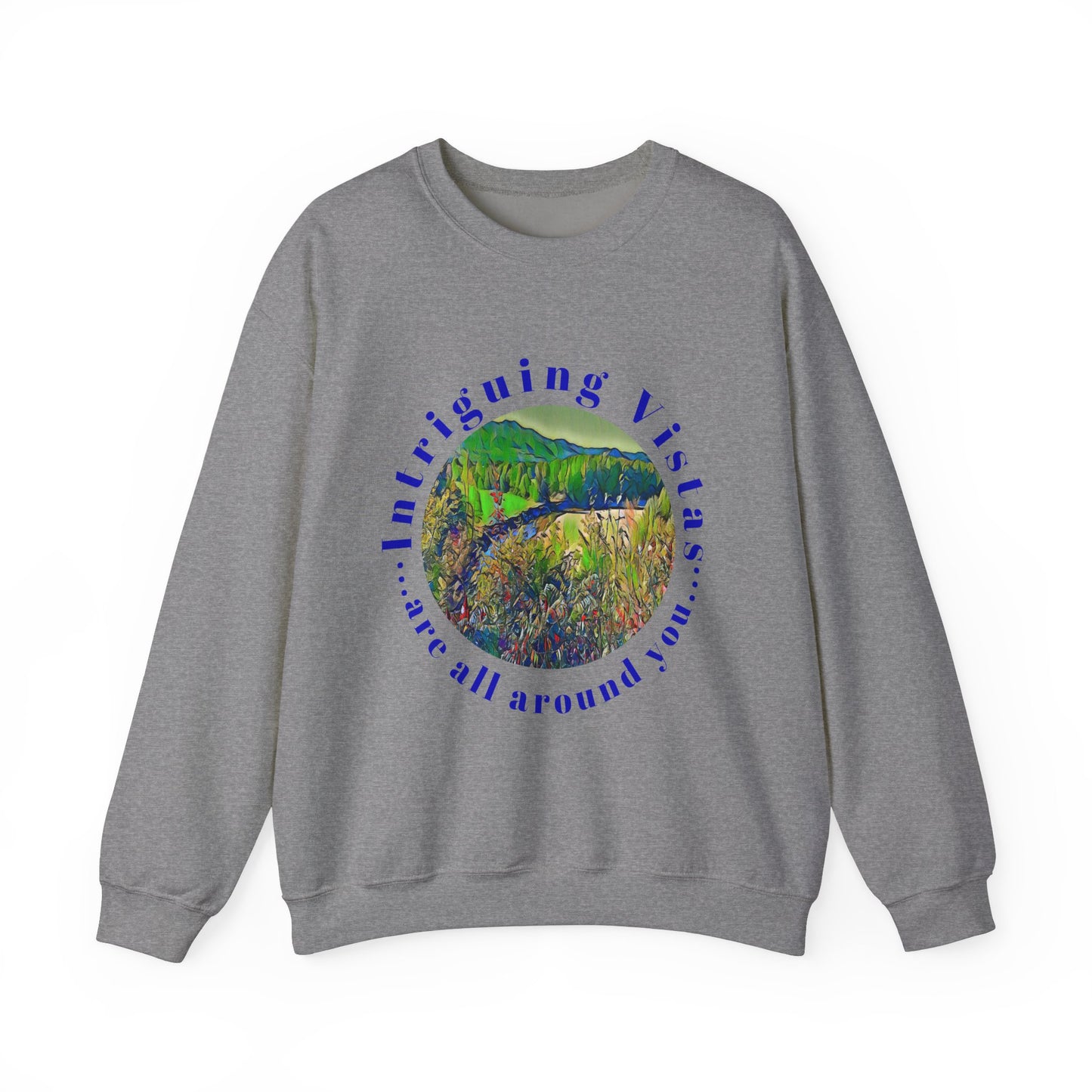 Gildan 18000 Unisex Adult Heavy Blend Crewneck Sweatshirt Available in Multiple Colors from the Scenery Series at Intriguing Vistas