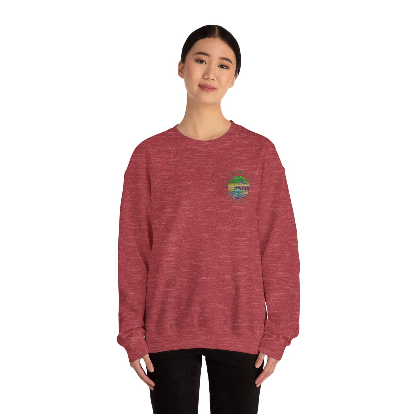 Gildan 18000 Unisex Adult Heavy Blend Crewneck Sweatshirt Available in Multiple Colors from the Scenery Series at Intriguing Vistas