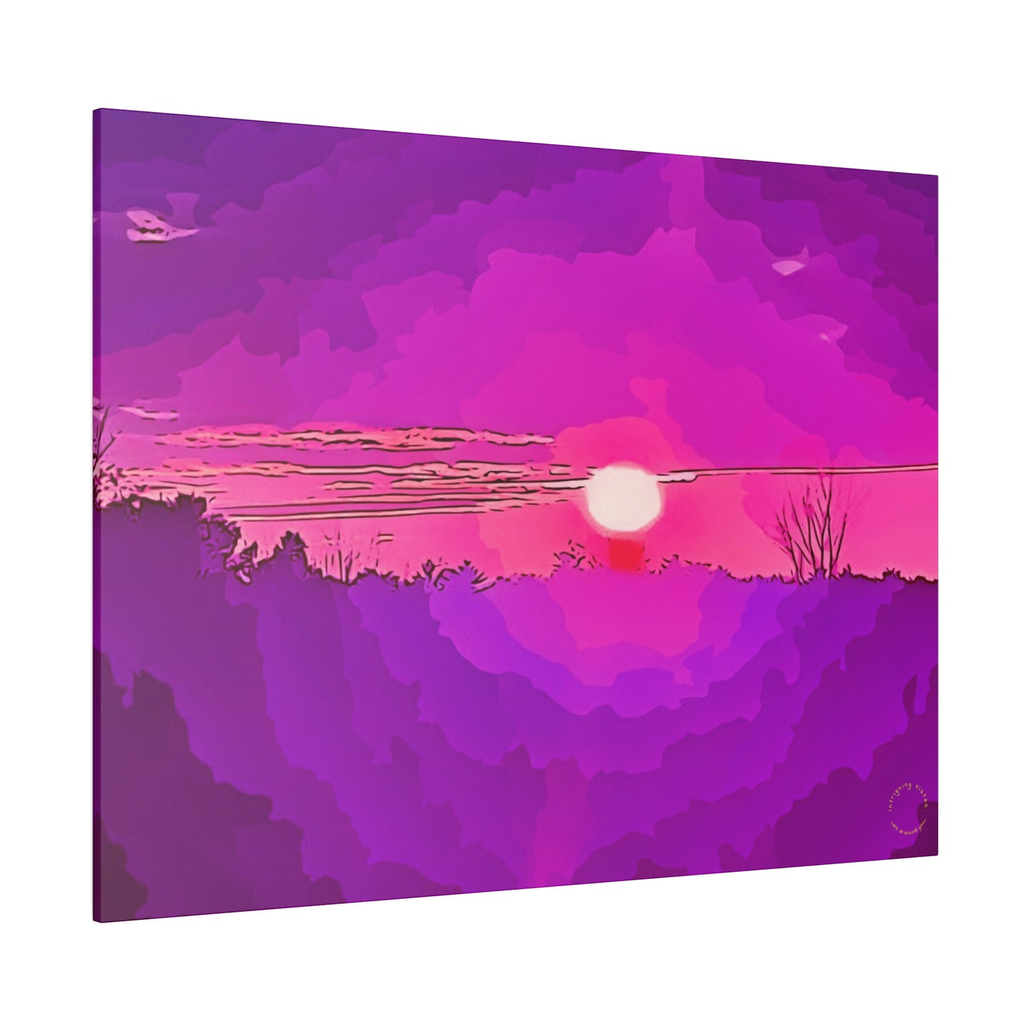 Intriguing Vistas™ Sunset Series Matte Canvas Print in 12 Horizontal Sizes!!