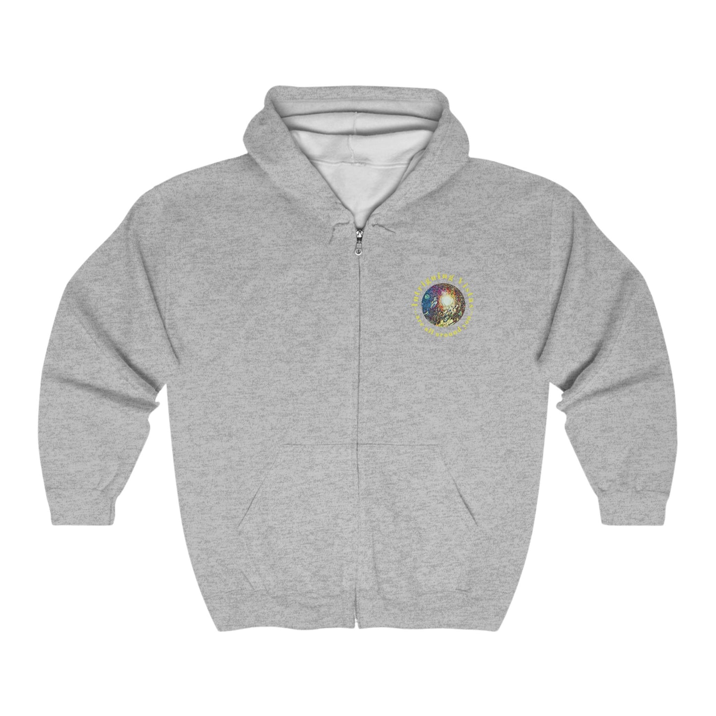 Gildan 18600 Unisex Adult Heavy Blend Full Zip Hooded Sweatshirt from the Night Sky Series at Intriguing Vistas