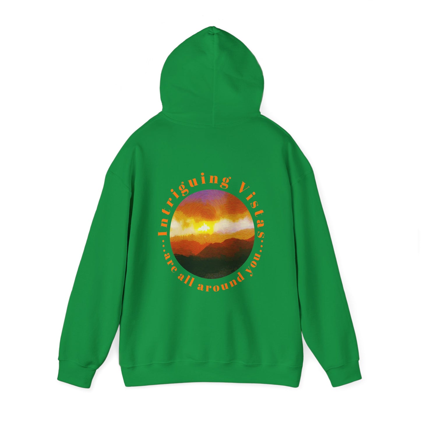 Gildan 18500 Unisex Adult Heavy Blend Crewneck Hooded Sweatshirt from the Sunset Series at Intriguing Vistas