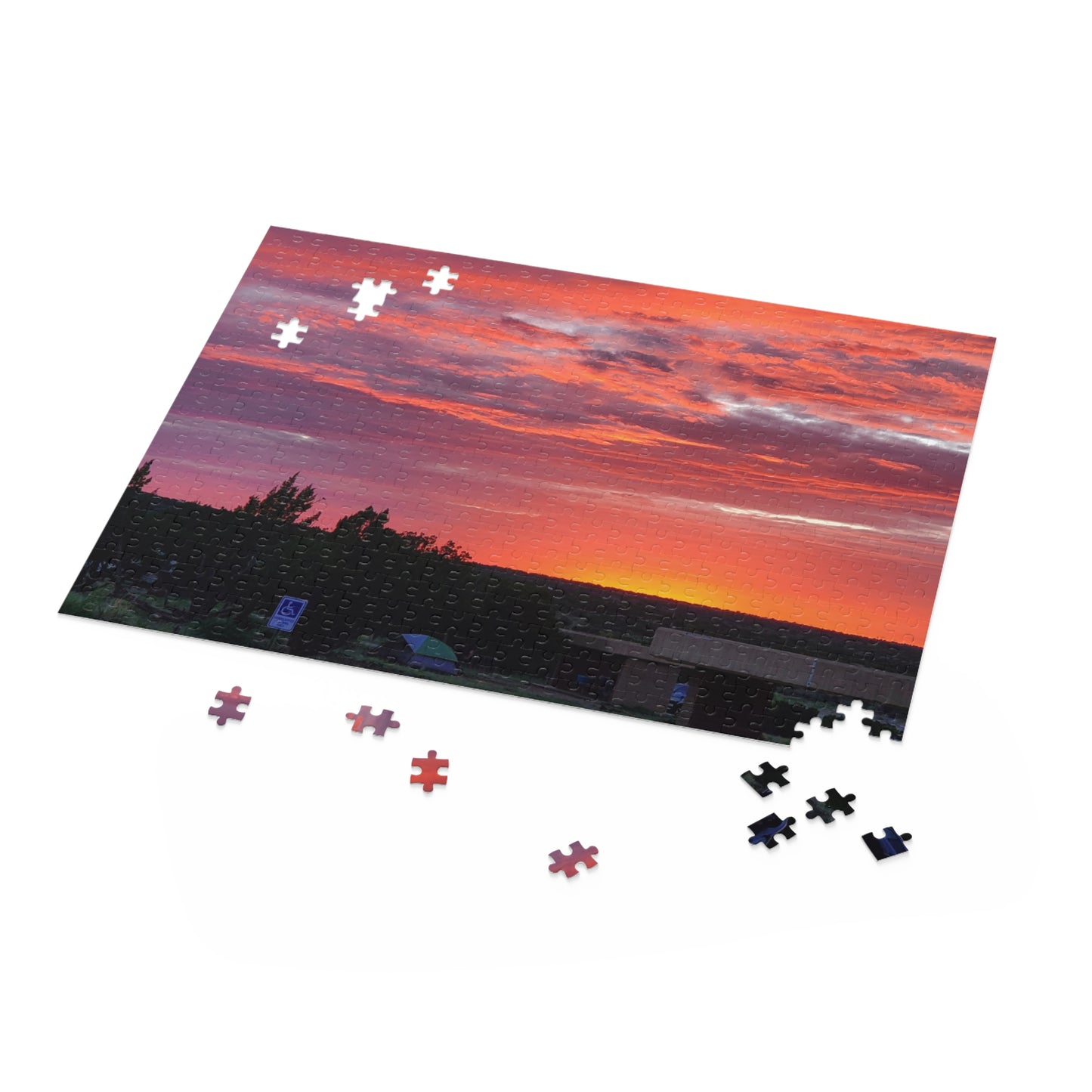 Custom Jigsaw Puzzle Available in Three Sizes from the Sunset Series at Intriguing Vistas