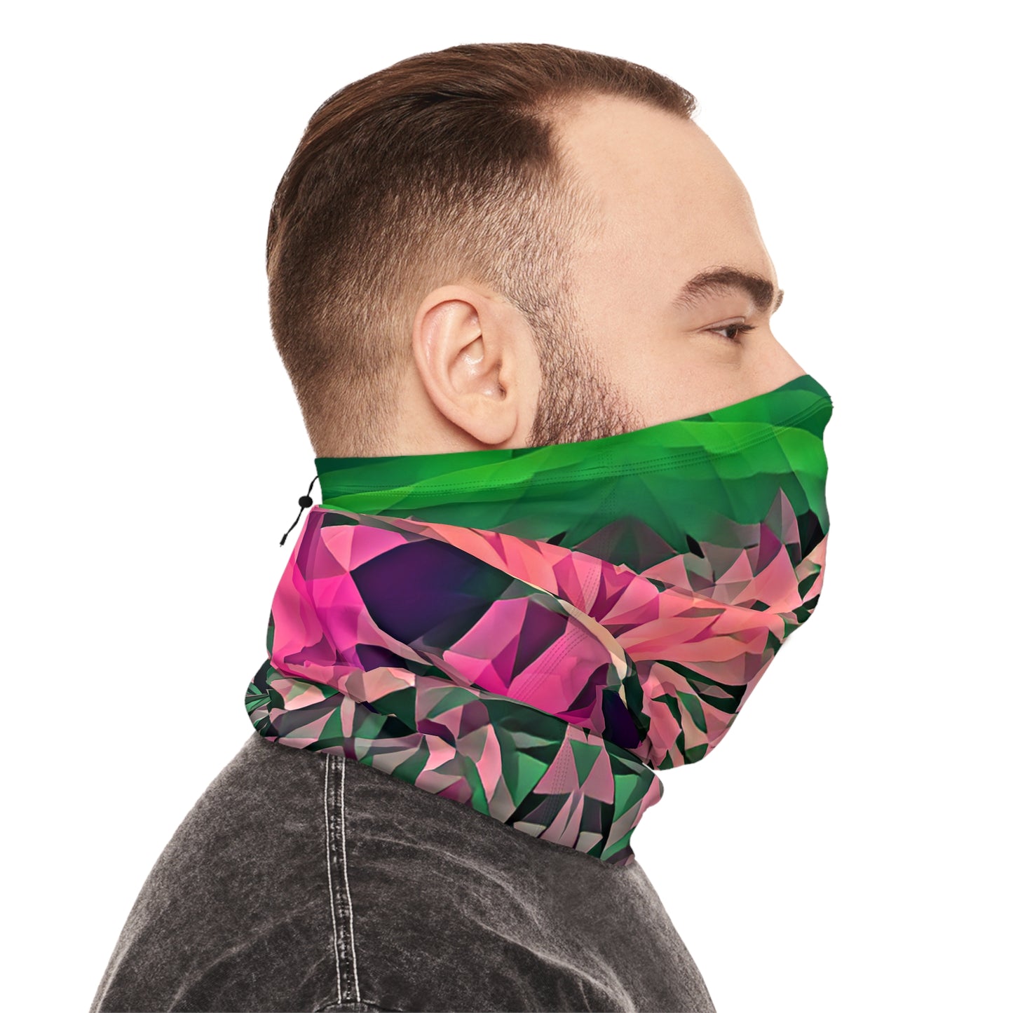 Custom Unisex Adult Winter Neck Gaiter With Drawstring From The Scenery Series At Intriguing Vistas