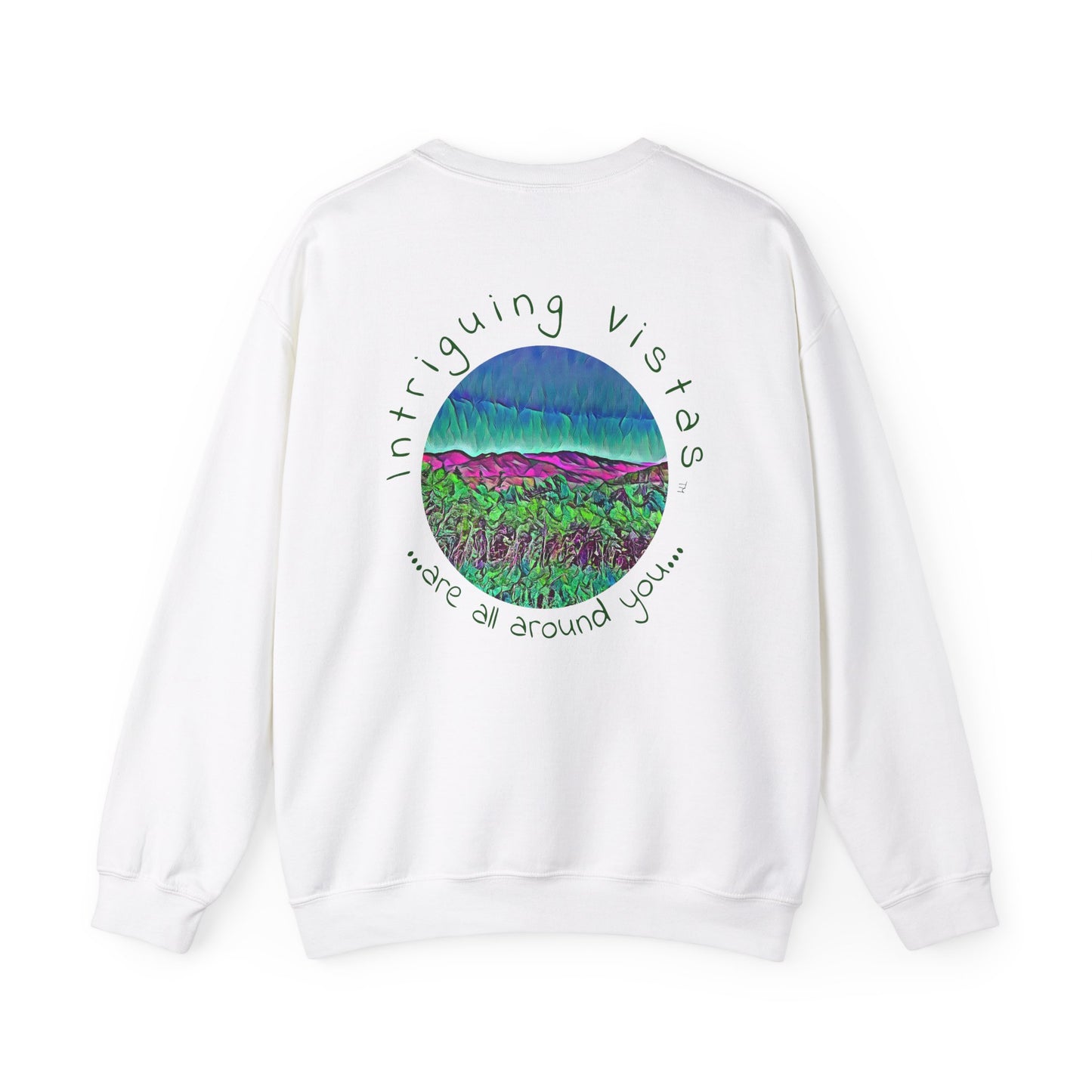 Gildan 18000 Unisex Adult Heavy Blend Crewneck Sweatshirt part of the Scenery Series from Intriguing Vistas