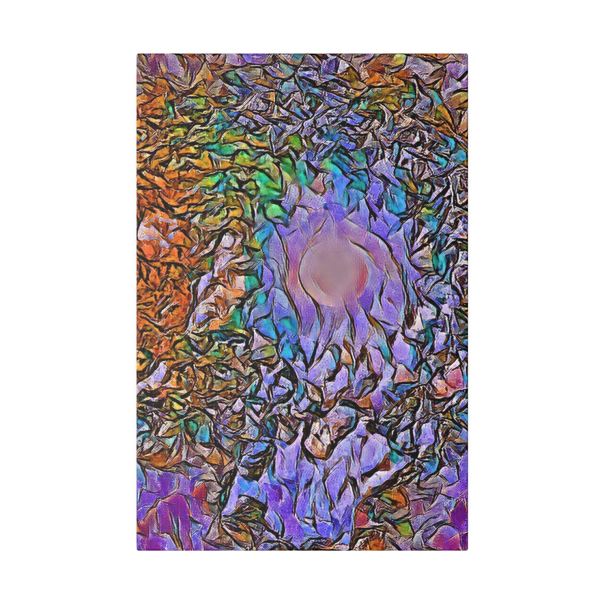 Canvas Print - Moon Through The Trees in Pastel - Intriguing Vistas