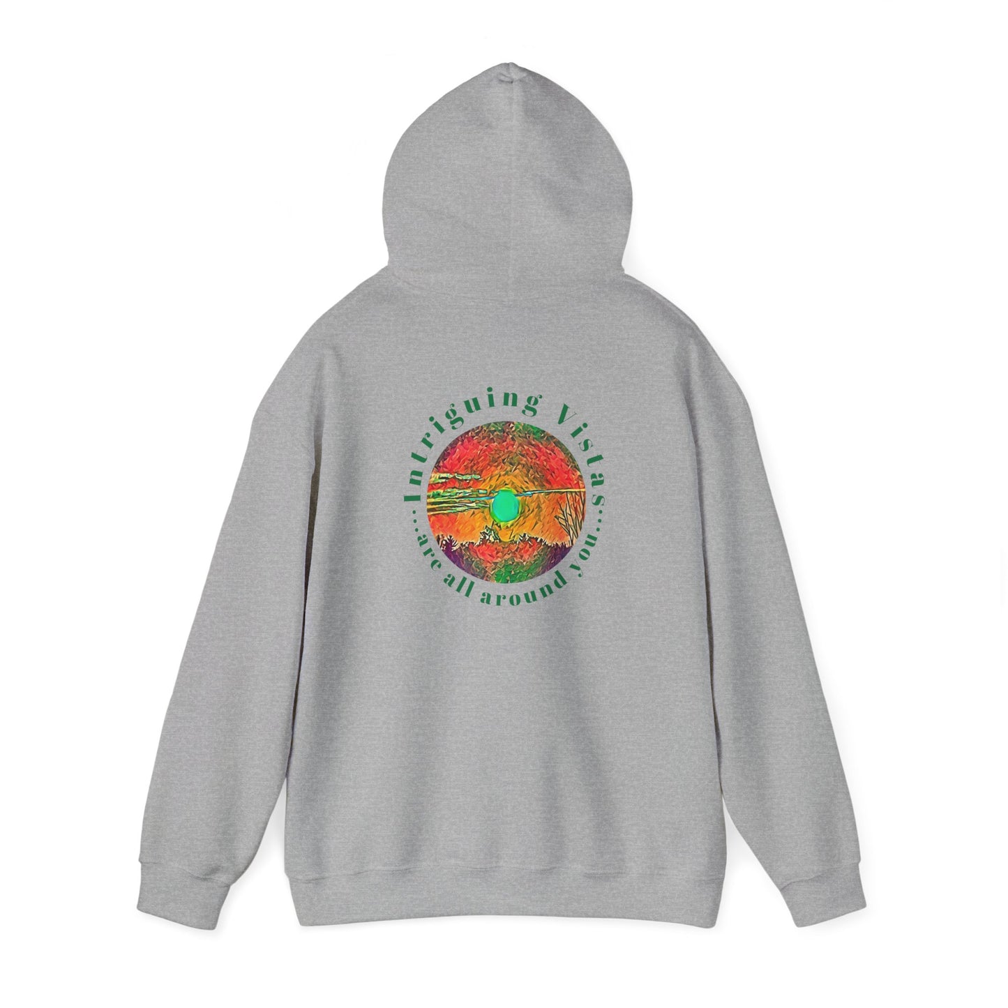 Gildan 18500 Unisex Adult Heavy Blend Crewneck Hooded Sweatshirt from the Sunset Series at Intriguing Vistas