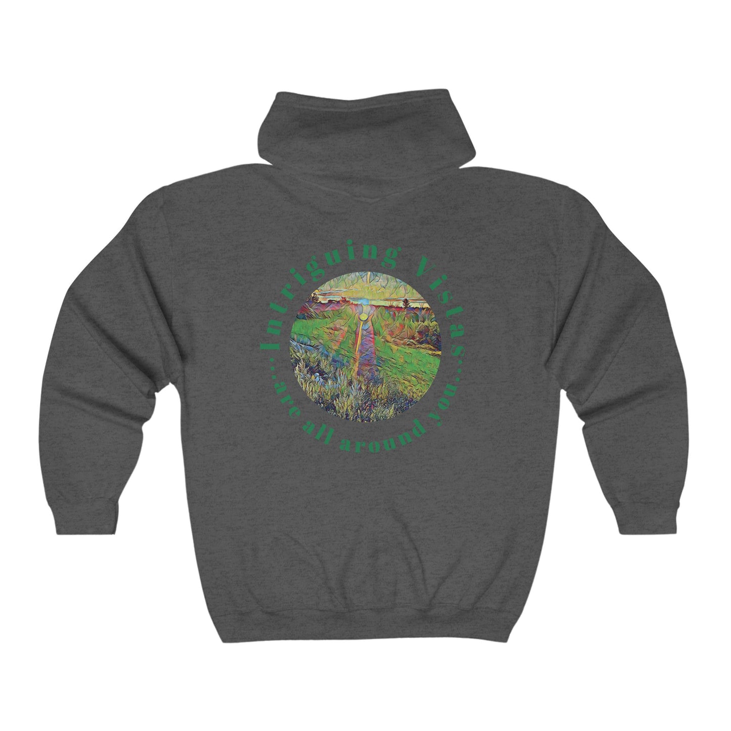 Gildan 18600 Unisex Adult Heavy Blend Full Zip Hooded Sweatshirt from the Sunset Series at Intriguing Vistas