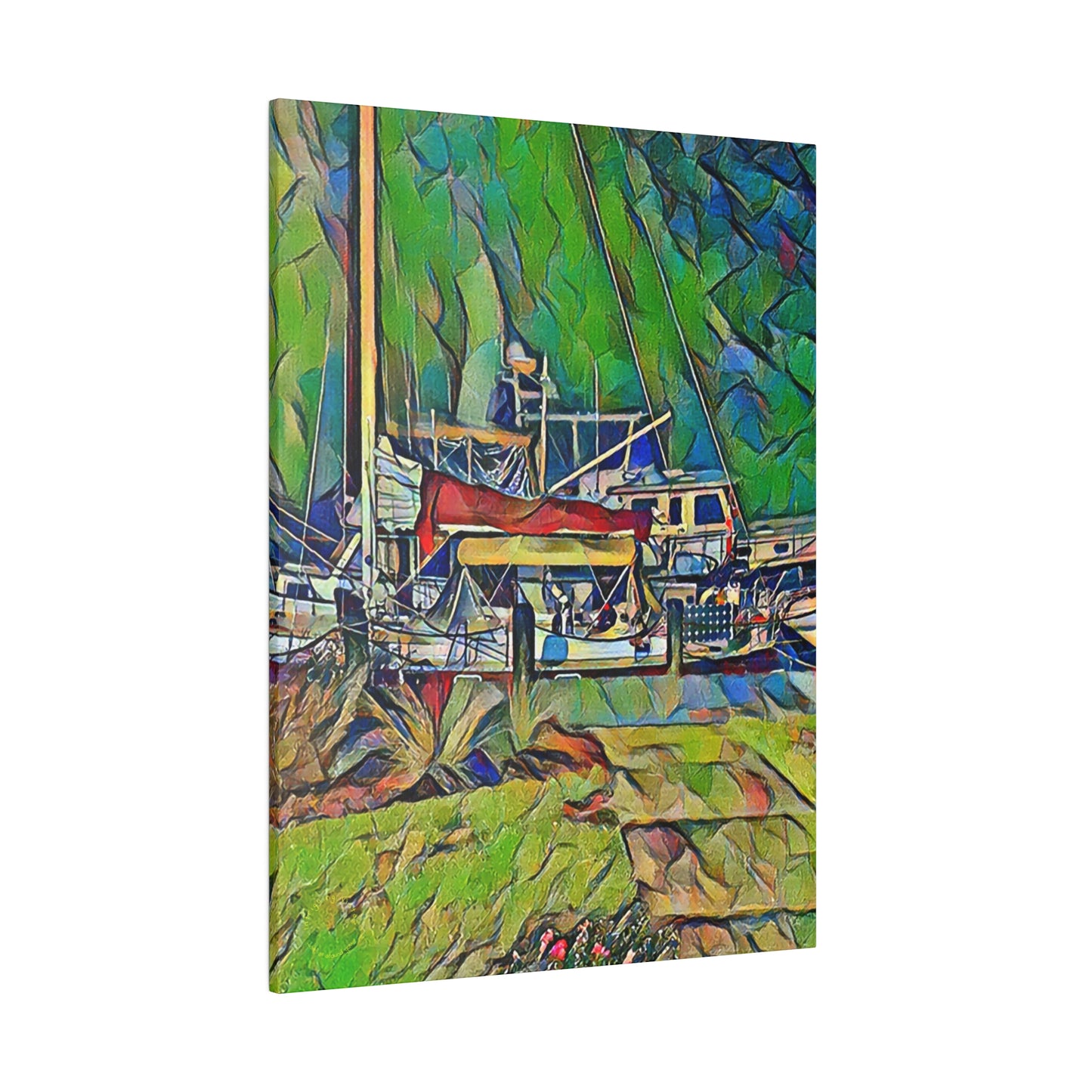 Intriguing Vistas™ Nautical Series Matte Canvas Print in 12 Portrait Sizes!!