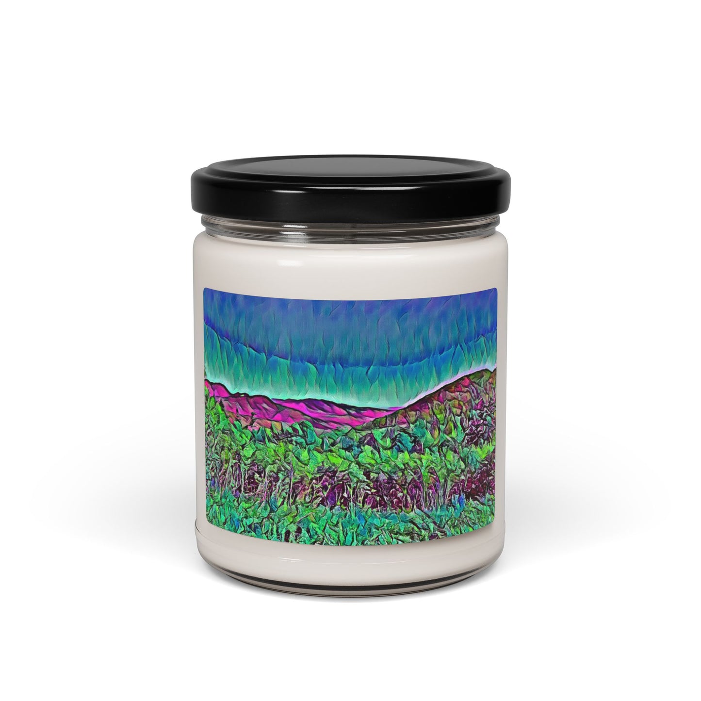 Custom Printed Candle available in five scents from the Scenery Series at Intriguing Vistas