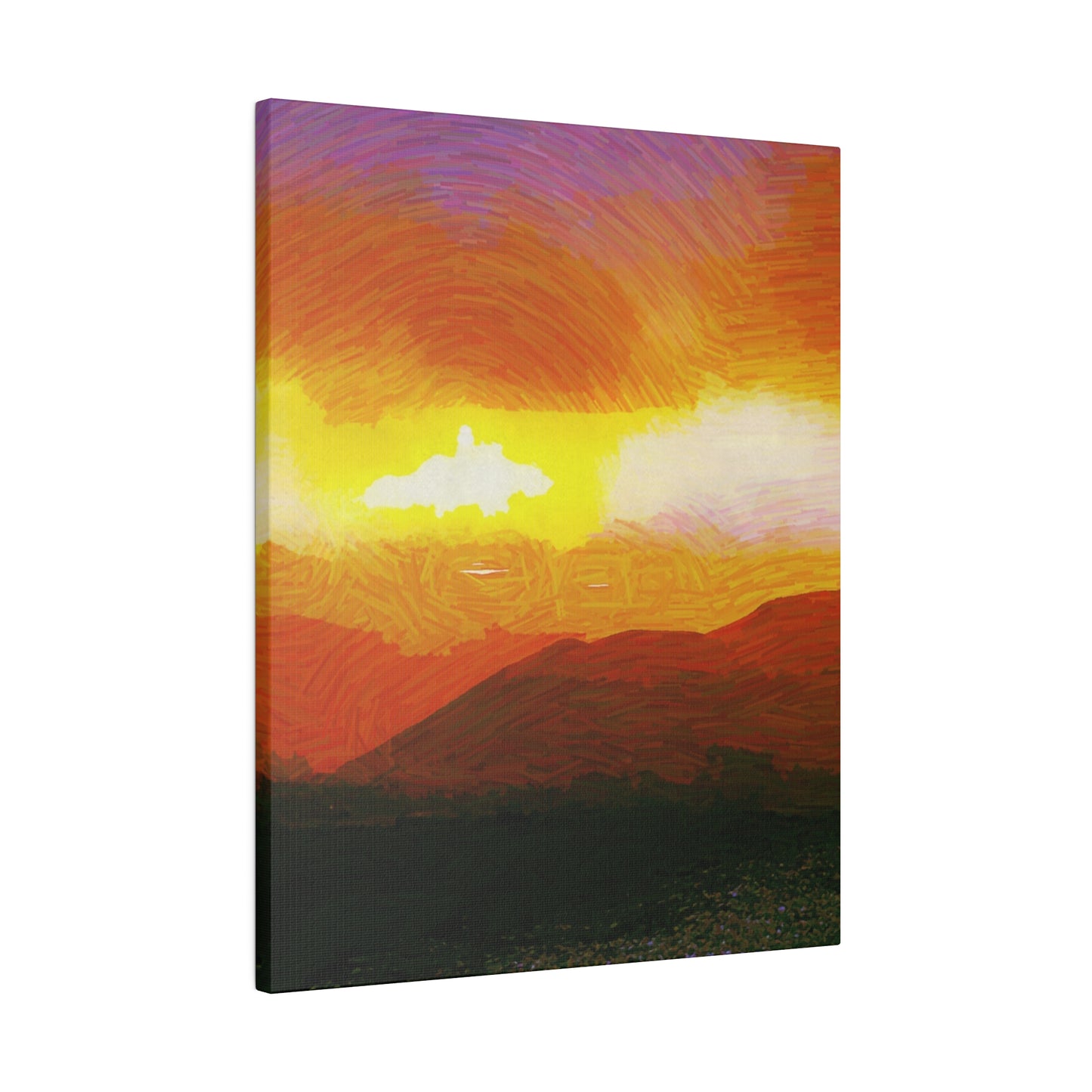 Canvas Art Print in Multiple Portrait Sizes from the Sunset Series at Intriguing Vistas