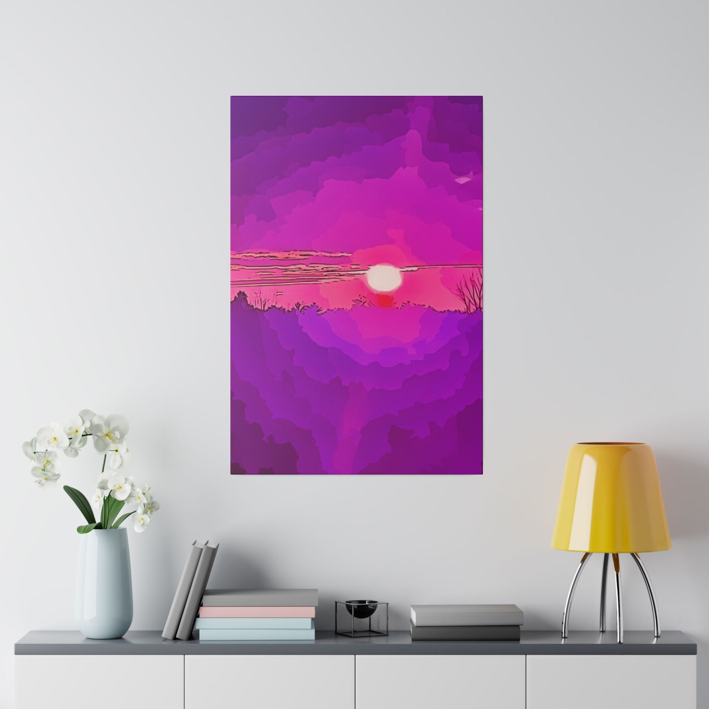 Canvas Print in Multiple Portrait Sizes from the Sunset Series at Intriguing Vistas