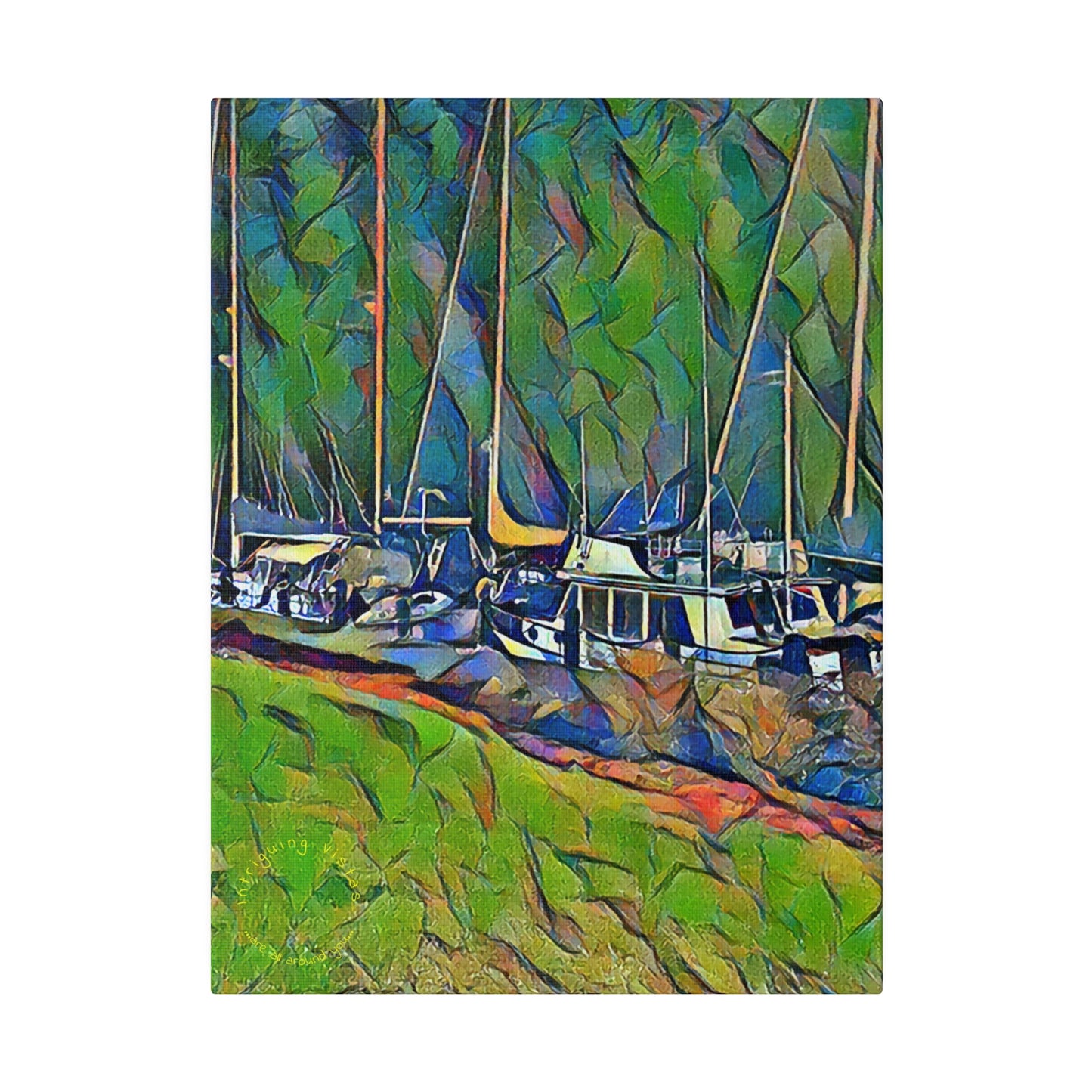 Intriguing Vistas™ Nautical Series Matte Canvas Print in 12 Portrait Sizes!!