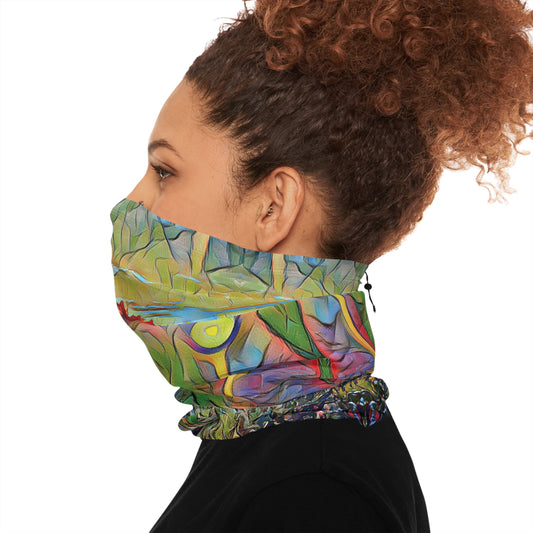 Custom Unisex Adult Winter Neck Gaiter With Drawstring From The Sunset Series At Intriguing Vistas