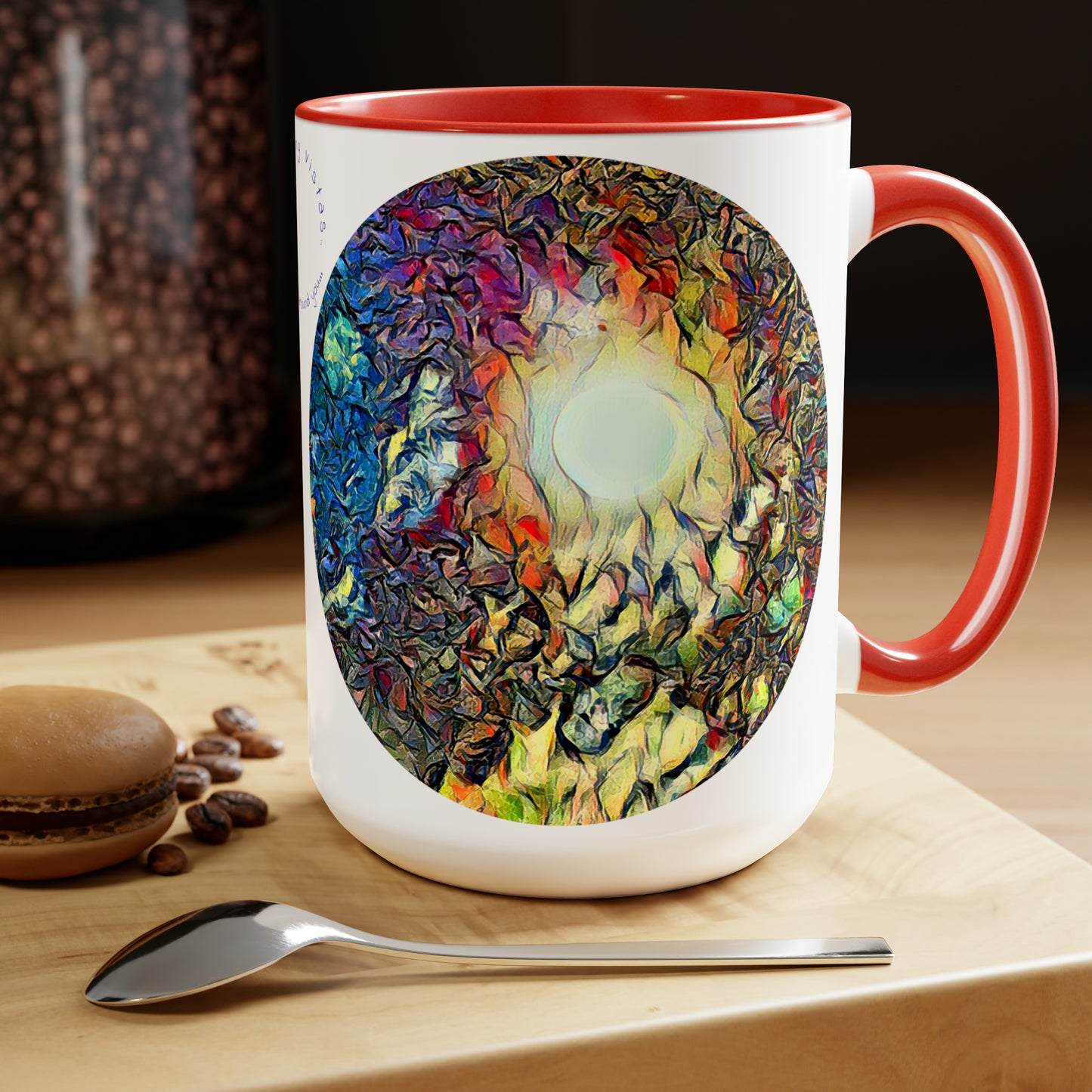 Intriguing Vistas™ Night Sky Series Two-Tone Coffee Mugs, 15oz