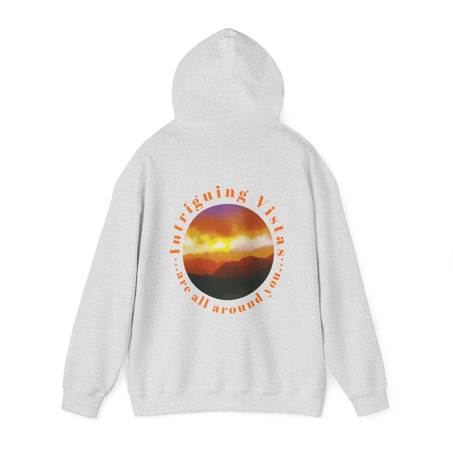 Gildan 18500 Unisex Adult Heavy Blend Crewneck Hooded Sweatshirt from the Sunset Series at Intriguing Vistas