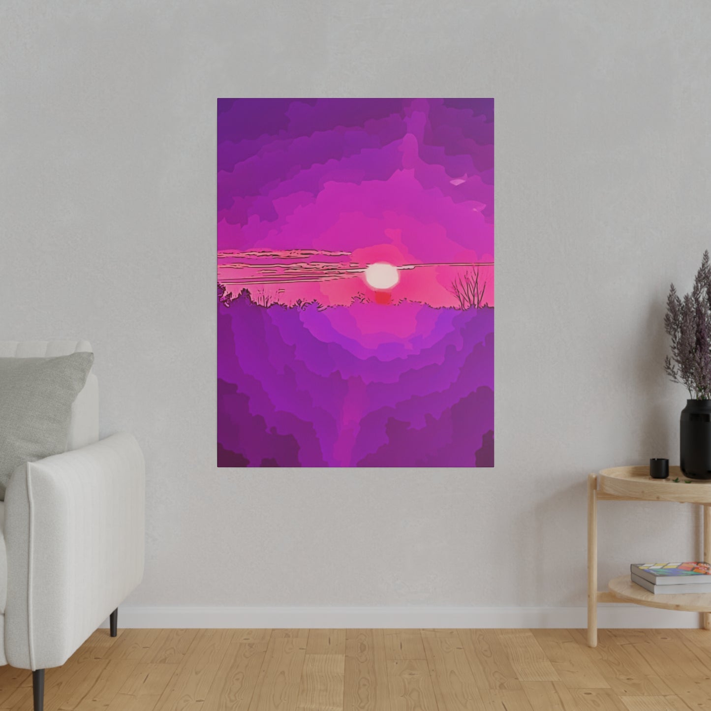 Canvas Print in Multiple Portrait Sizes from the Sunset Series at Intriguing Vistas