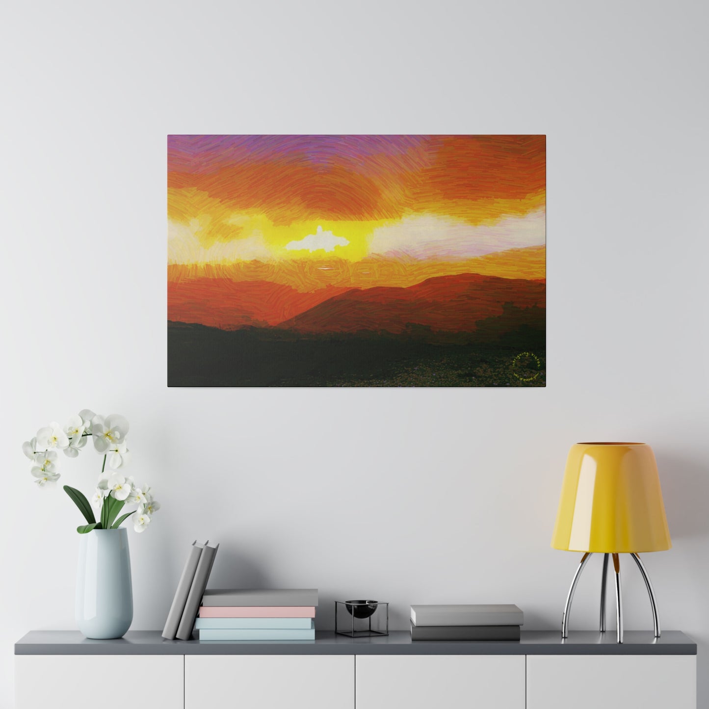 Intriguing Vistas™ Sunset Series Matte Canvas Print in 12 Landscape Sizes!!