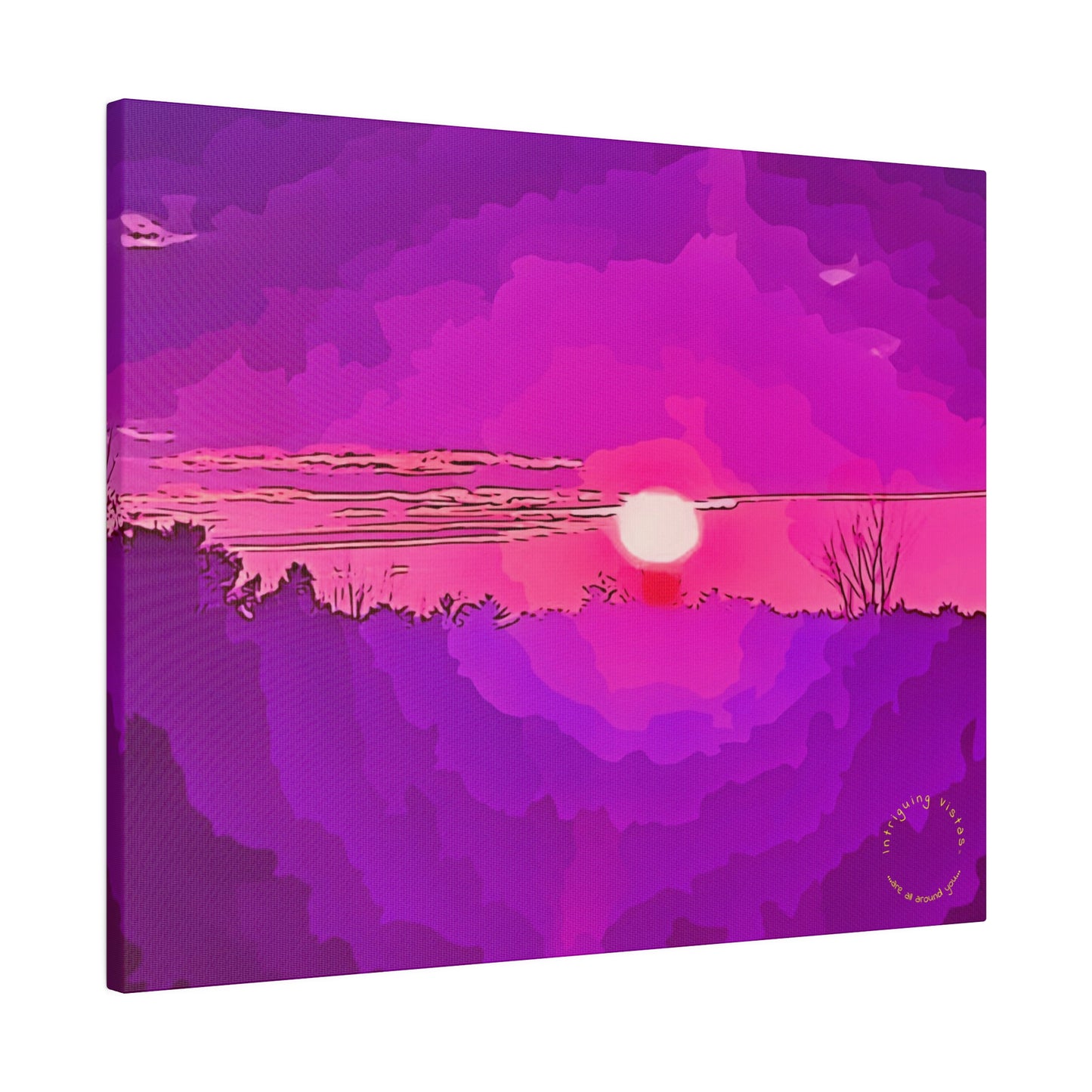 Intriguing Vistas™ Sunset Series Matte Canvas Print in 12 Horizontal Sizes!!