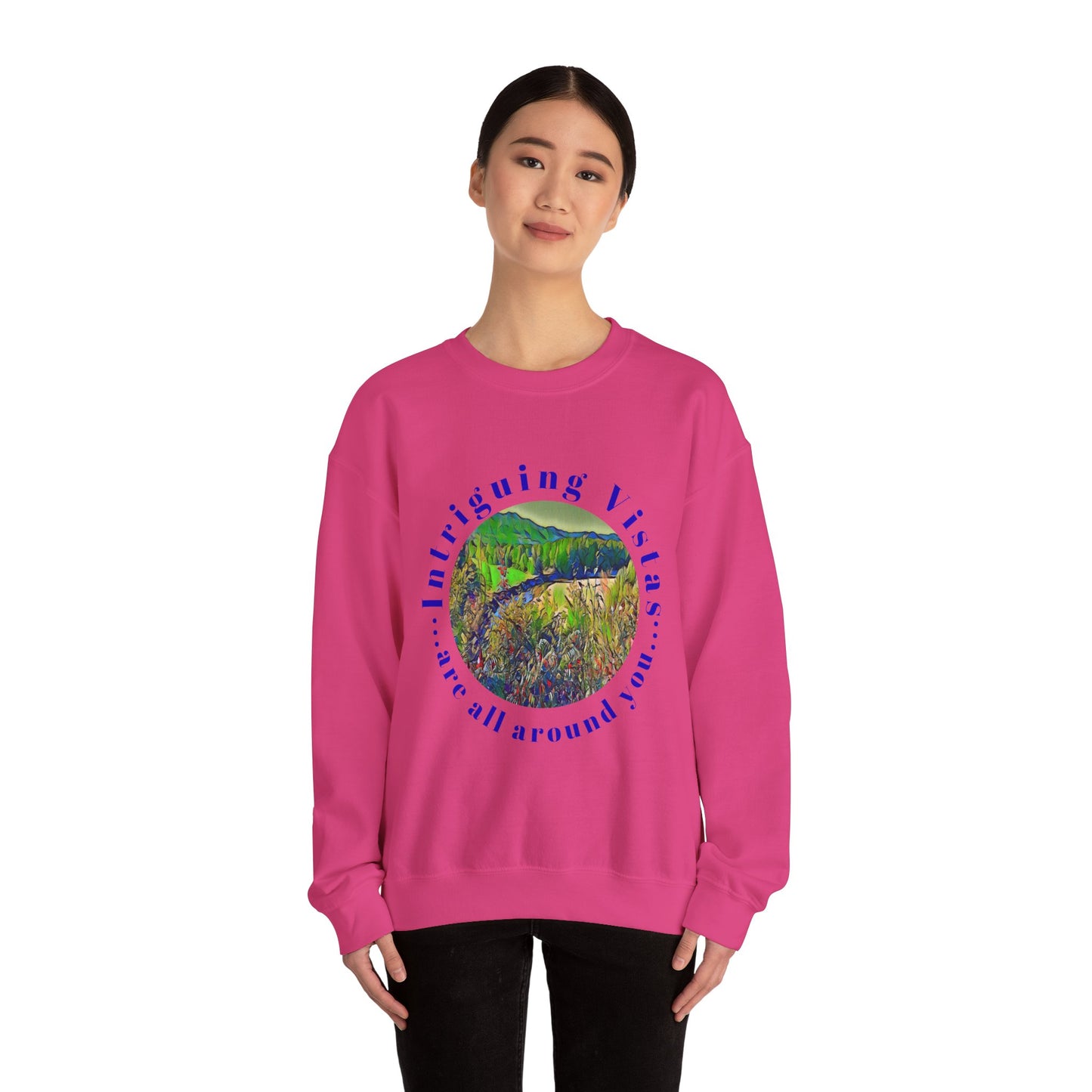 Gildan 18000 Unisex Adult Heavy Blend Crewneck Sweatshirt Available in Multiple Colors from the Scenery Series at Intriguing Vistas