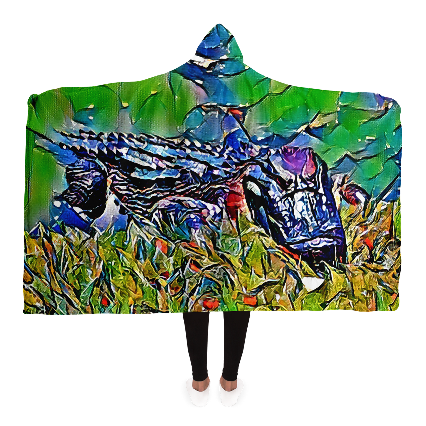 Intriguing Vistas™ Wildlife Series Hooded Blanket