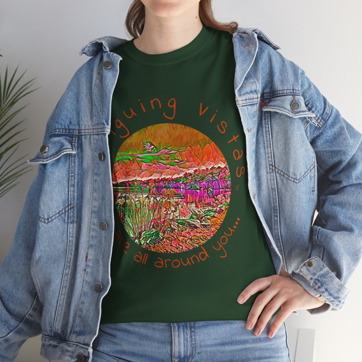 Intriguing Vistas™ Scenery Series Unisex Heavy Cotton Tee