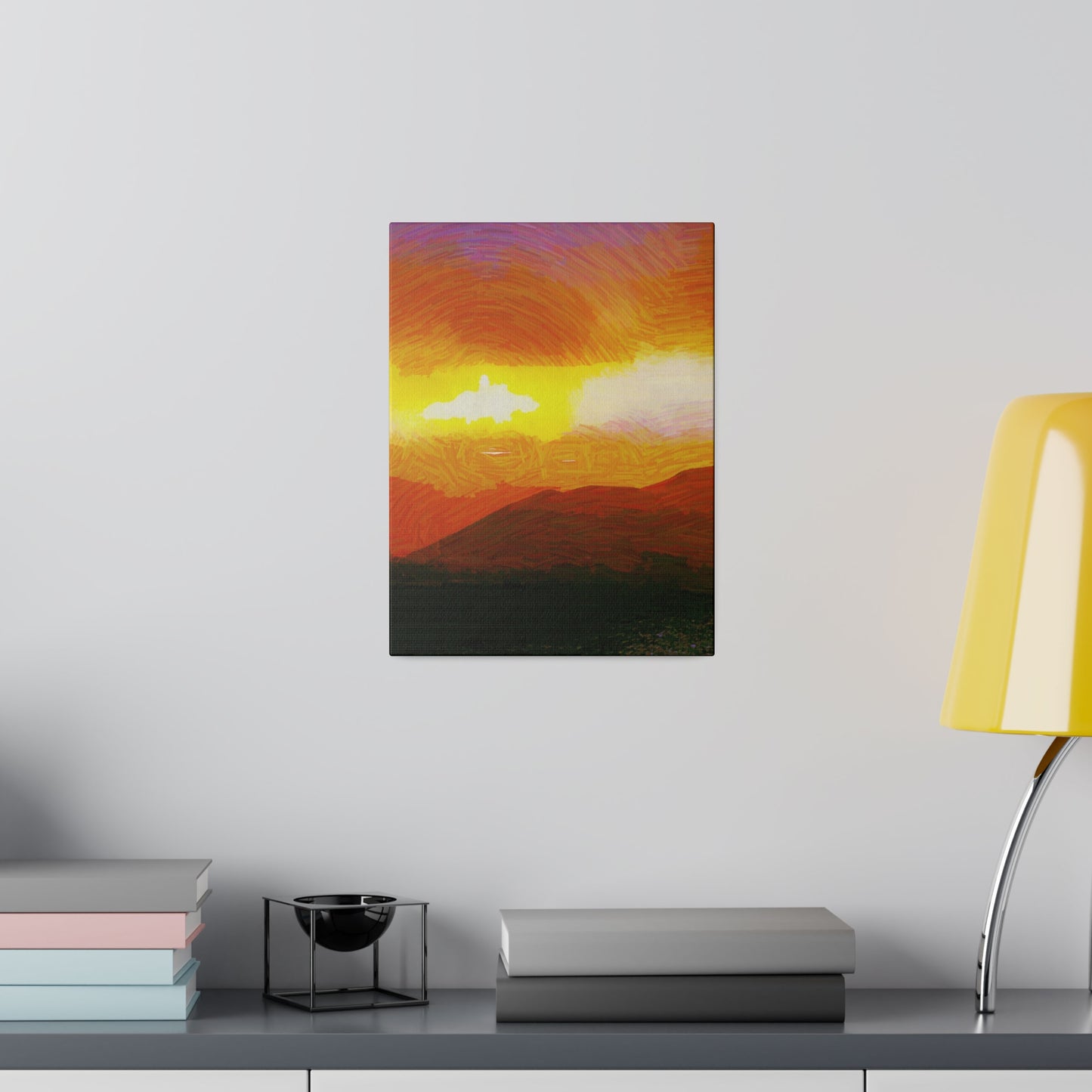 Canvas Art Print in Multiple Portrait Sizes from the Sunset Series at Intriguing Vistas