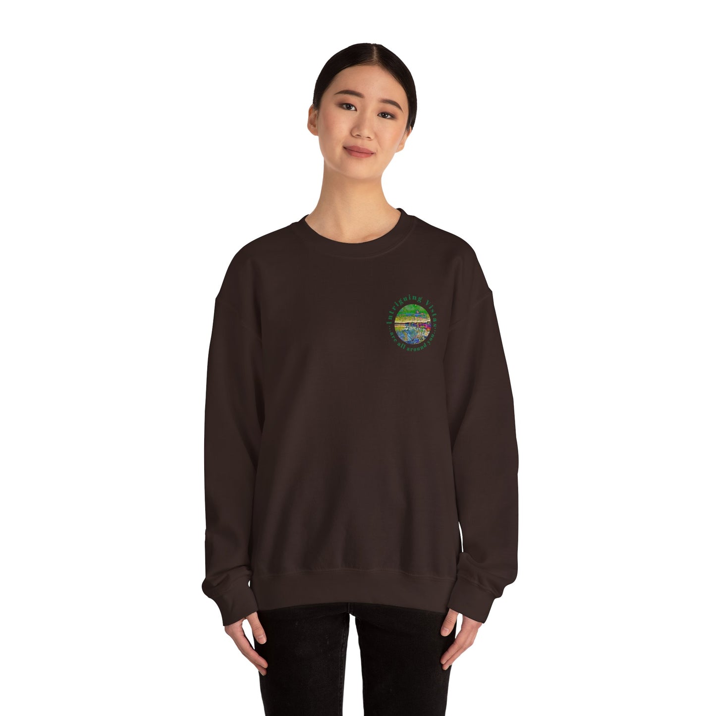 Gildan 18000 Unisex Adult Heavy Blend Crewneck Sweatshirt Available in Multiple Colors from the Scenery Series at Intriguing Vistas