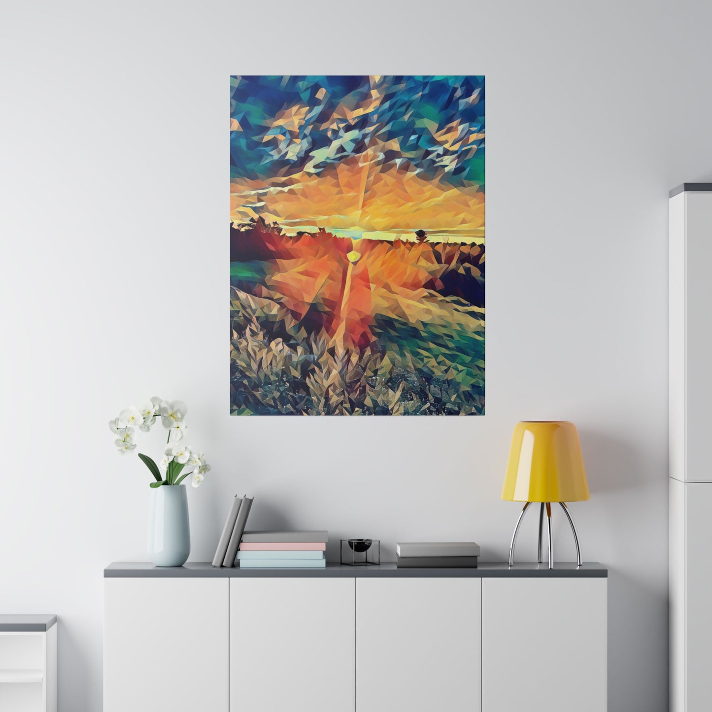 Canvas Print in Multiple Portrait Sizes from the Sunset Series at Intriguing Vistas