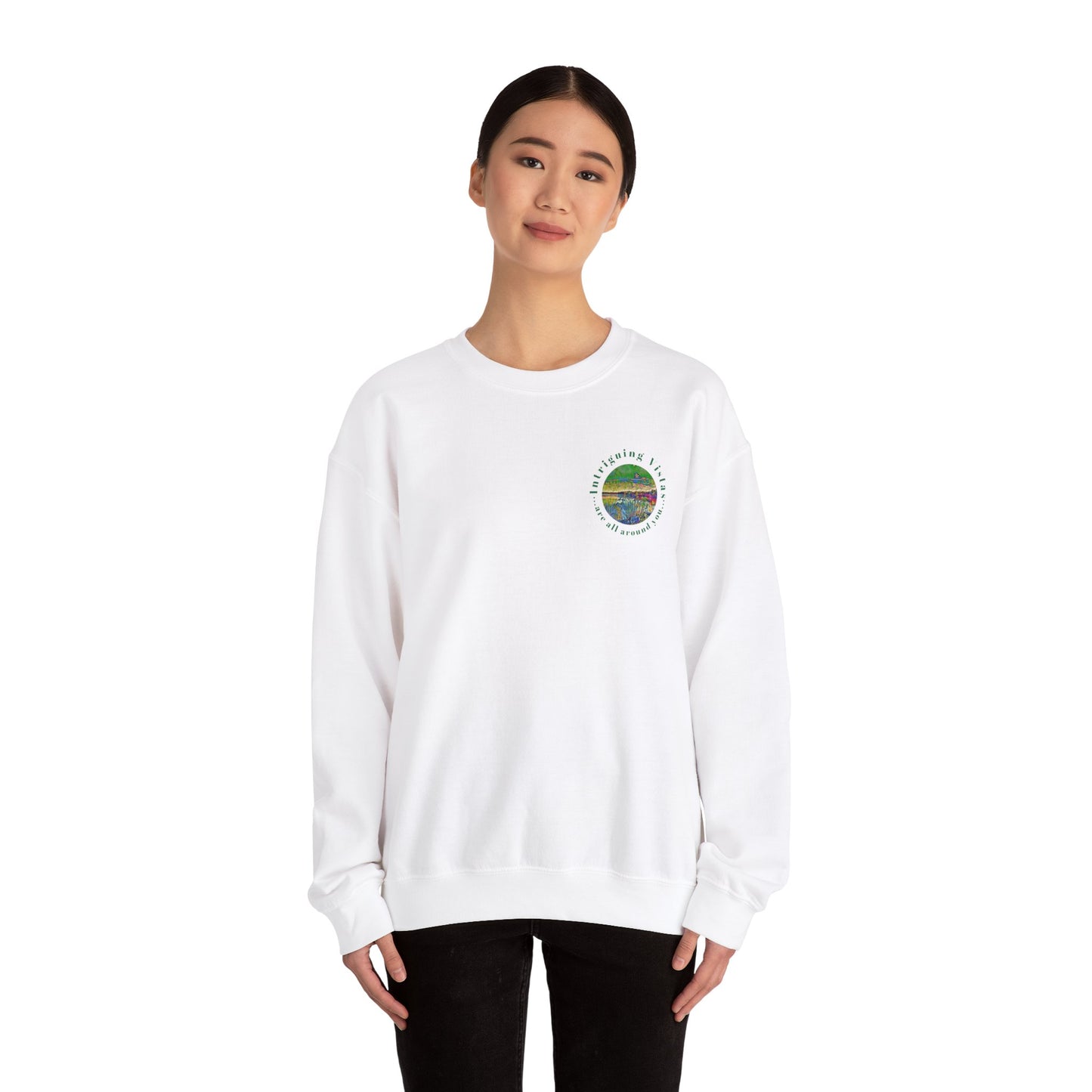 Gildan 18000 Unisex Adult Heavy Blend Crewneck Sweatshirt Available in Multiple Colors from the Scenery Series at Intriguing Vistas