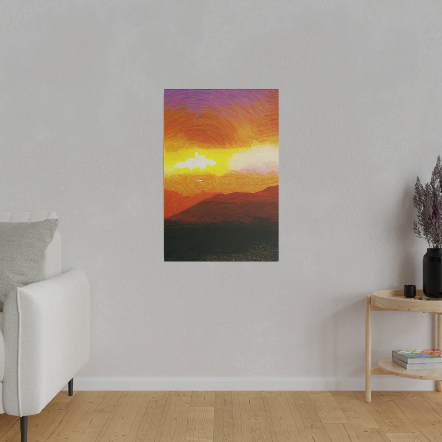 Canvas Art Print in Multiple Portrait Sizes from the Sunset Series at Intriguing Vistas