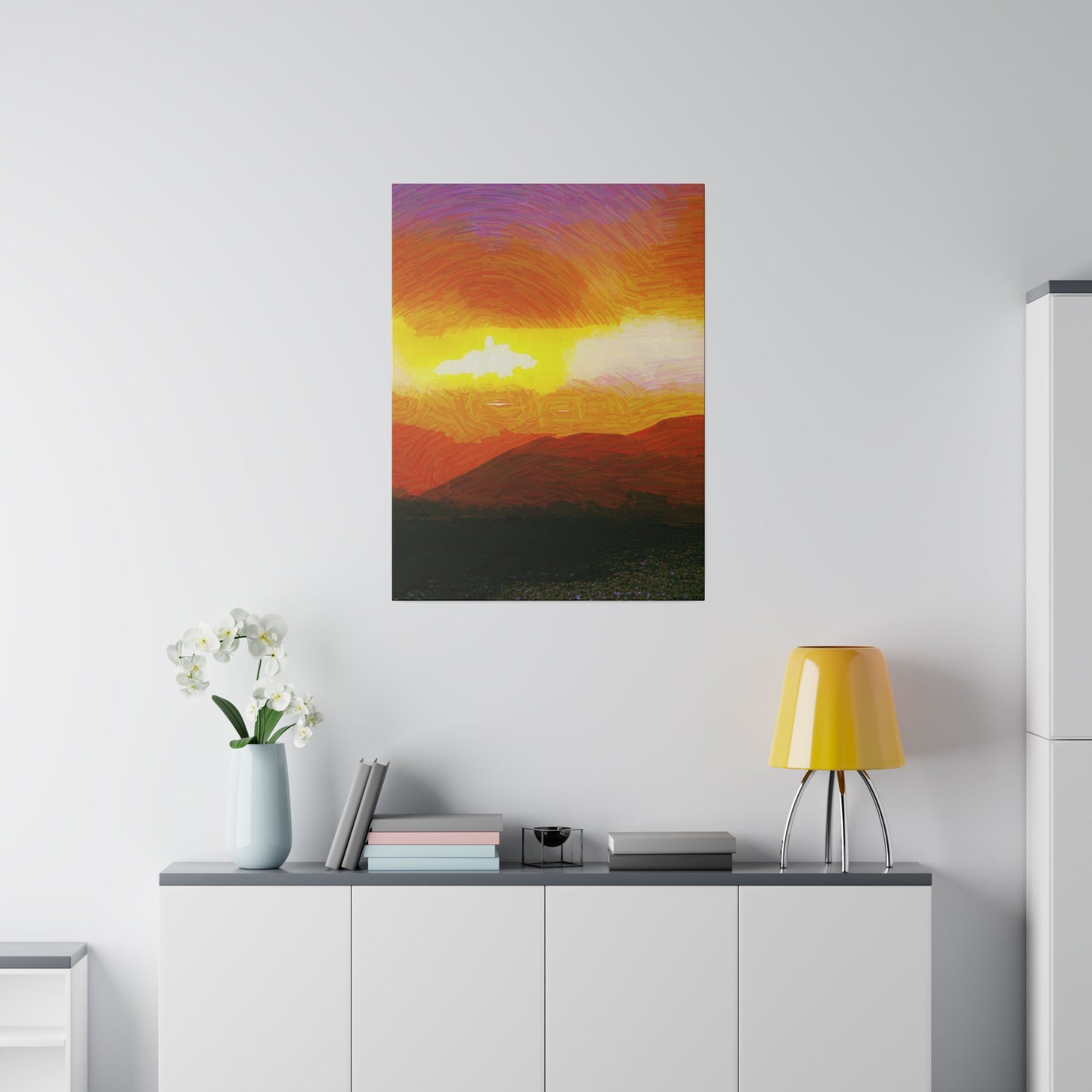 Canvas Art Print in Multiple Portrait Sizes from the Sunset Series at Intriguing Vistas