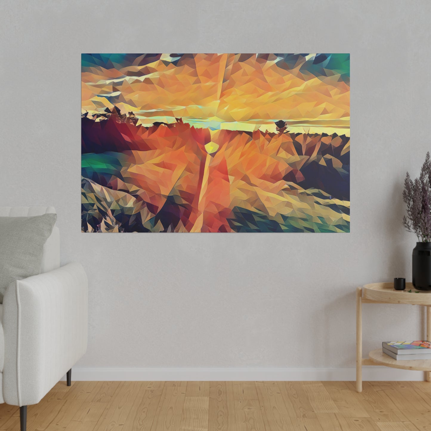 Canvas Art Print in Multiple Landscape Sizes from the Sunset Series at Intriguing Vistas