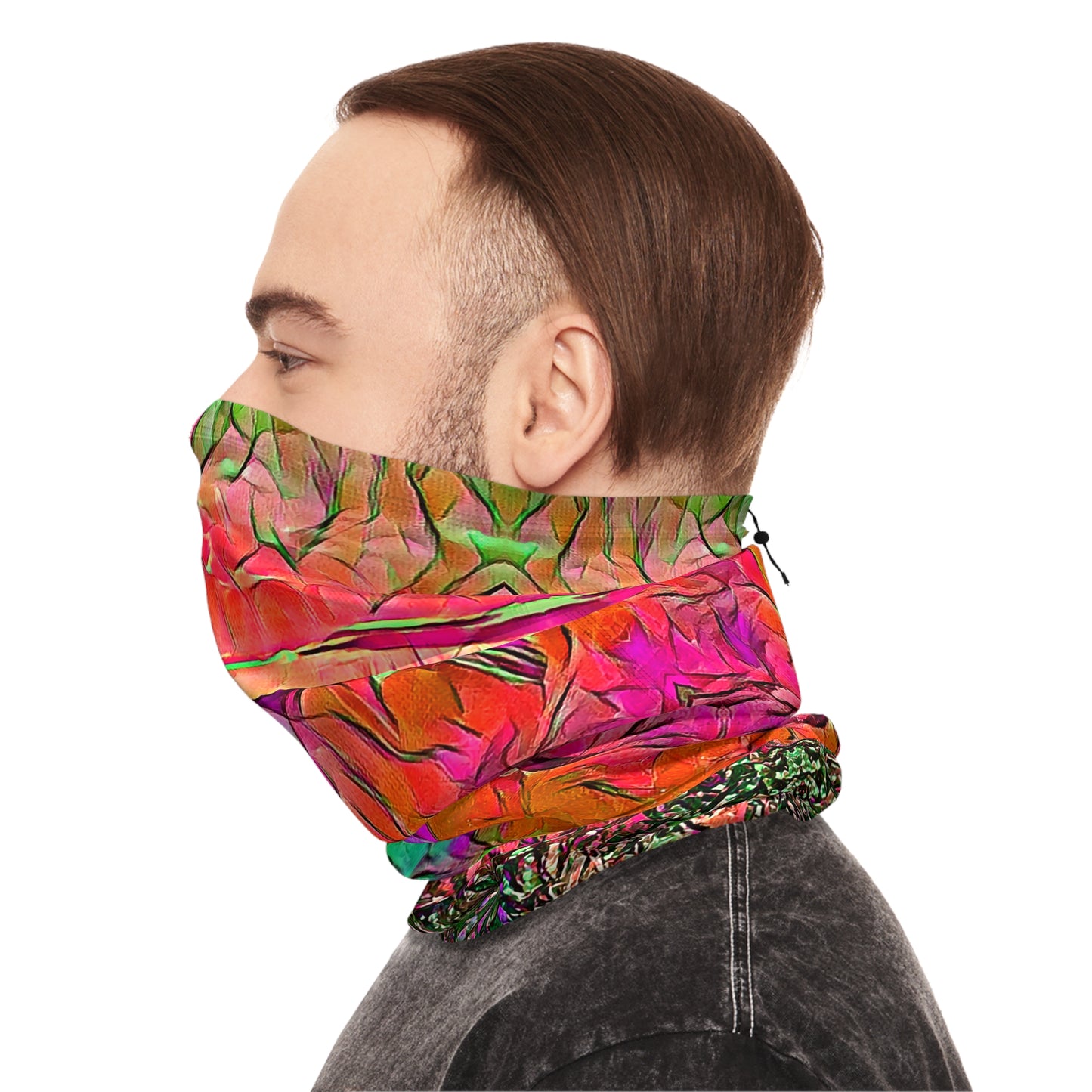 Custom Unisex Adult Winter Neck Gaiter With Drawstring From The Sunset Series At Intriguing Vistas