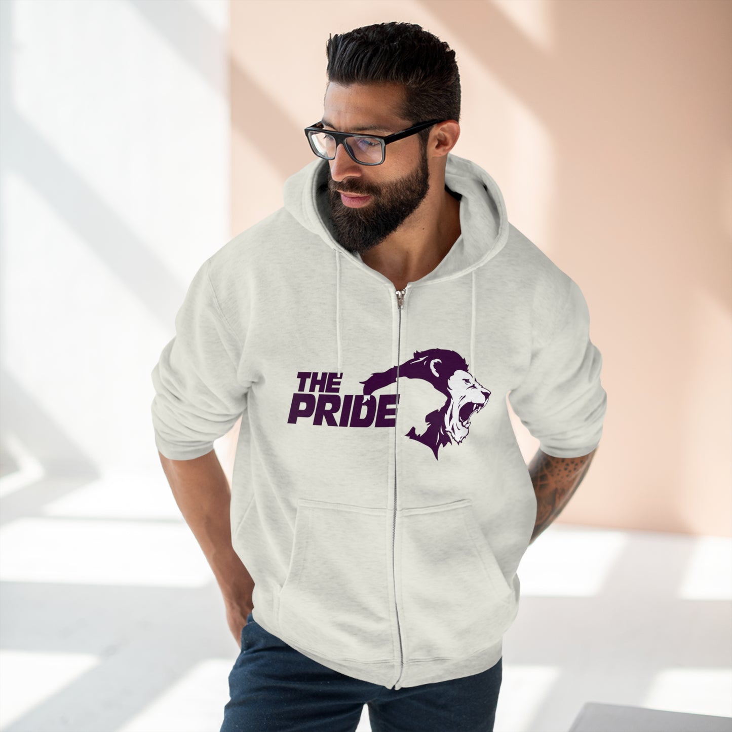 Santa Rosa Unisex Zip Hoodie Back Logo