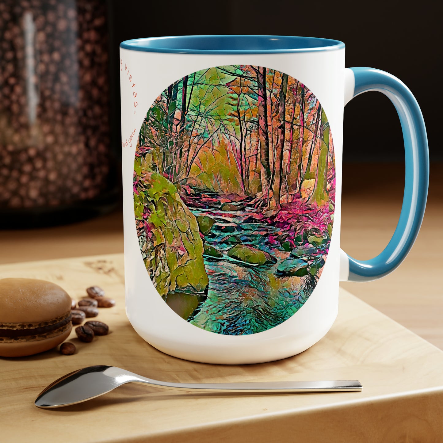 Intriguing Vistas™ Scenery Series Two-Tone Coffee Mugs, 15oz