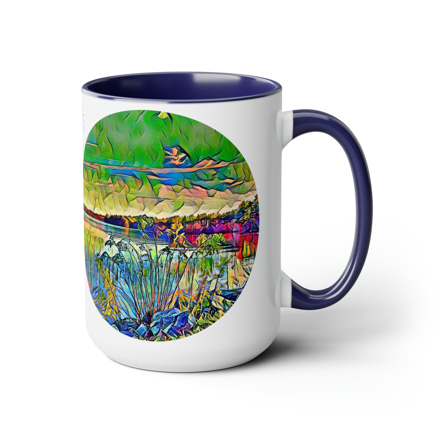 Intriguing Vistas™ Scenery Series Two-Tone Coffee Mugs, 15oz